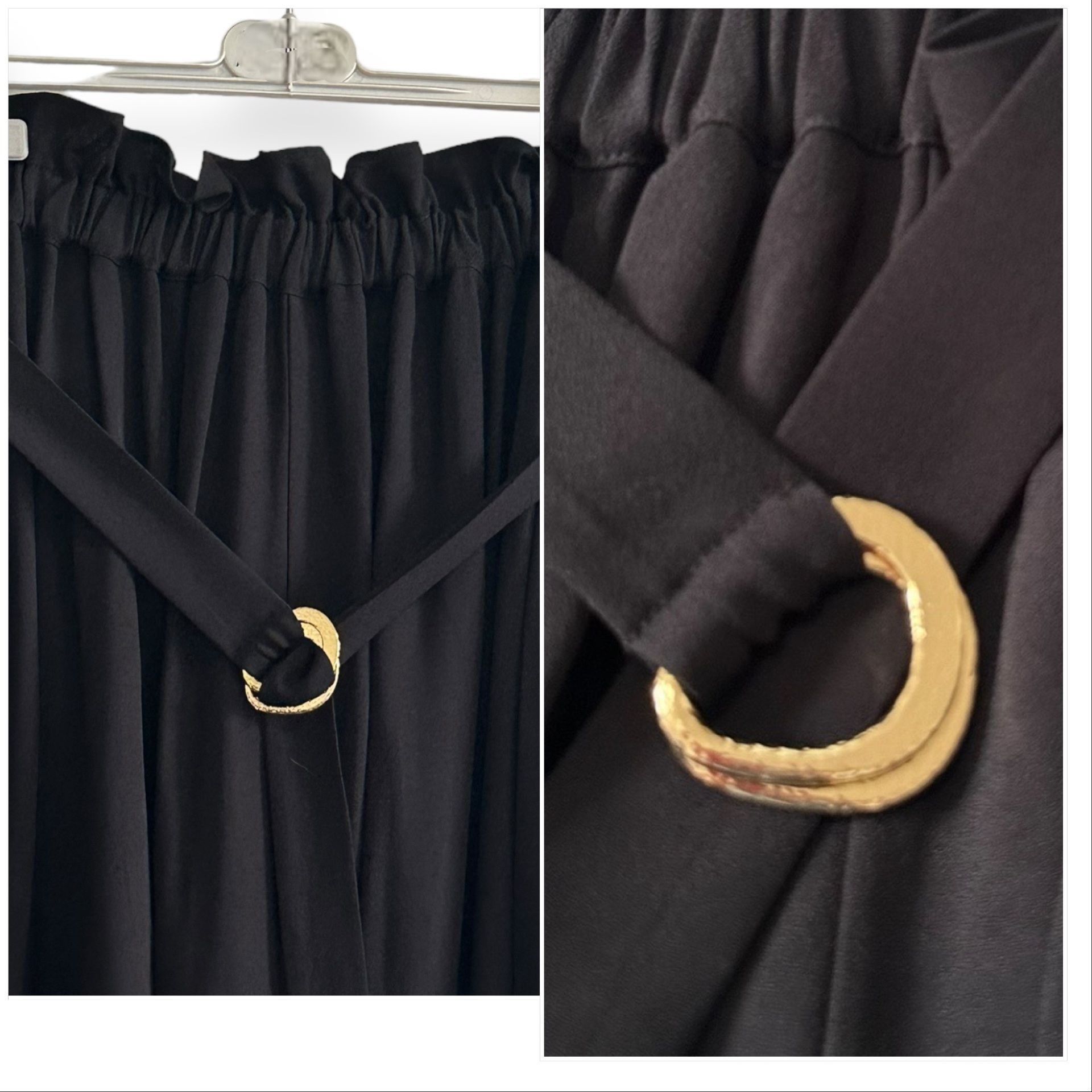 Ulla Johnson ULLA JOHNSON Zeta Midi Skirt, Noir-black, Size 8, NWt Size 30" / US 8 / IT 44 - 11 Thumbnail