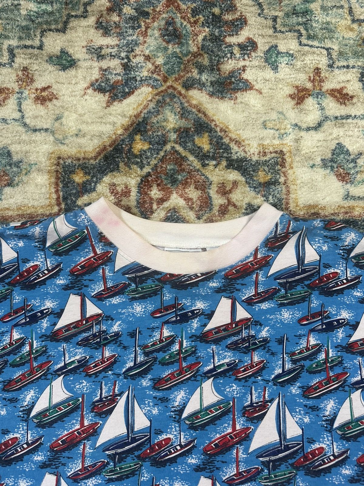 Vintage Vintage Sailboats All Over Print T-shirt Medium Size US M / EU 48-50 / 2 - 5 Thumbnail