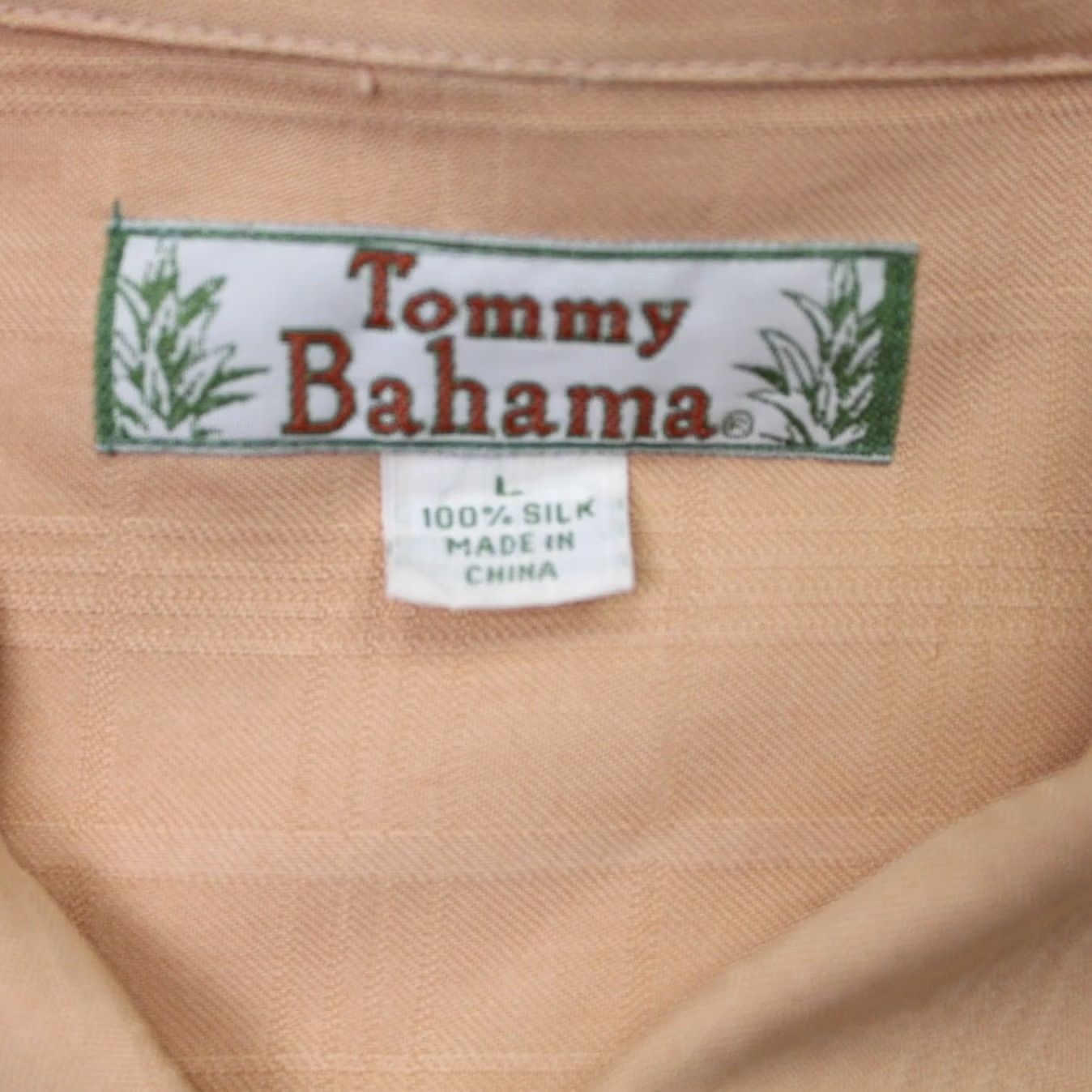 Tommy Bahama Tommy Bahama Camp Shirt Mens Large Orange Silk S/S Button-Up Hawaiian Beach 100% Silk Casual, Travel, Workwear, Wedding Mens Large Size US L / EU 52-54 / 3 - 7 Thumbnail