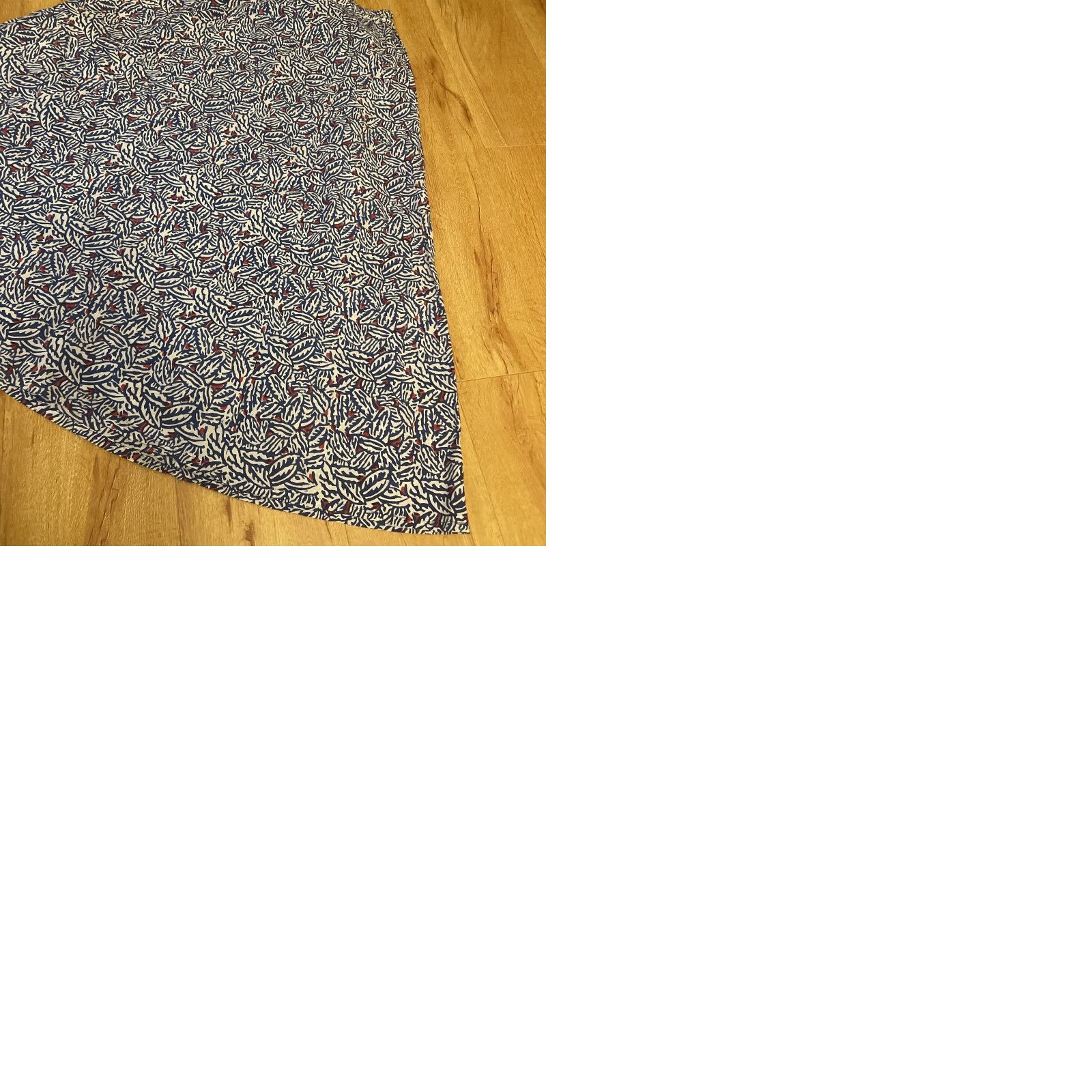 Vintage VINTAGE Taraliya Skirt Maxi Bohemian Floral Pockets Cotton Blue S Women Size 28" / US 6 / IT 42 - 9 Thumbnail