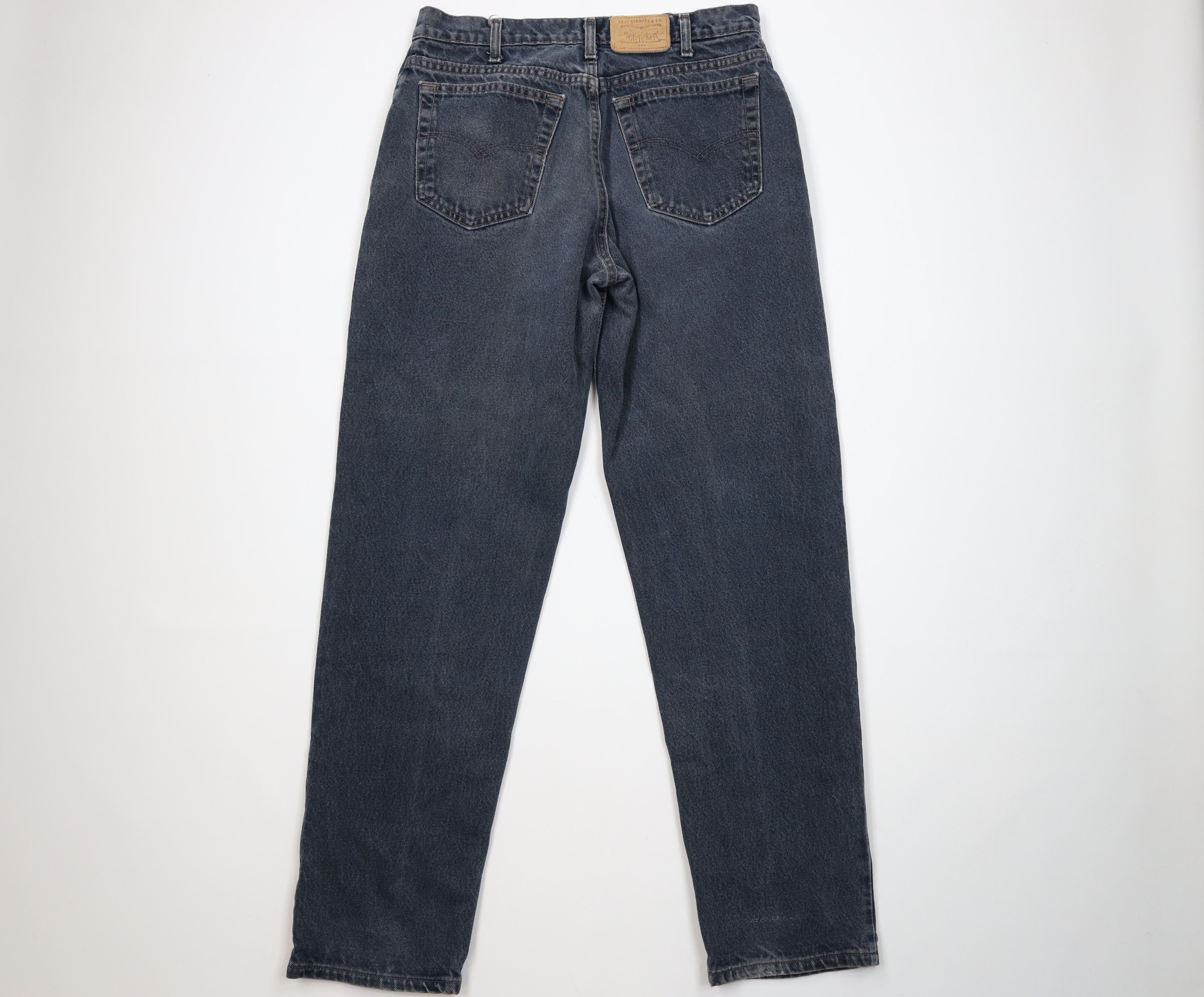 Levi's Vintage 80s 90s Levis 545 Loose Denim Jeans Dark Blue USA Size US 33 - 12 Thumbnail