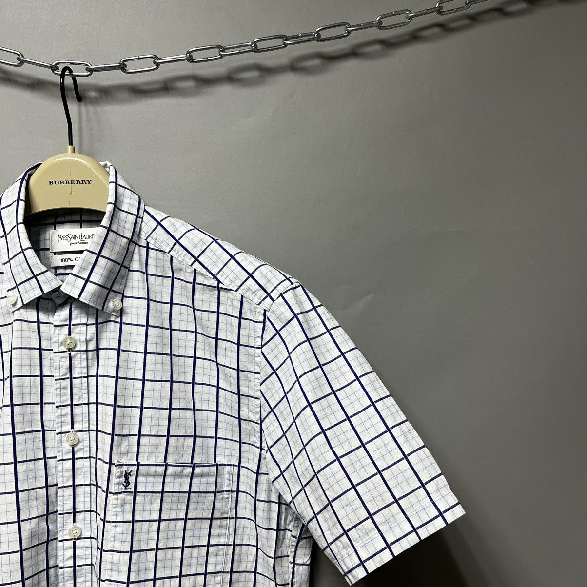 Yves Saint Laurent Yves Saint Laurent Vintage short sleeve crazy shirt y2k Size US M / EU 48-50 / 2 - 4 Thumbnail