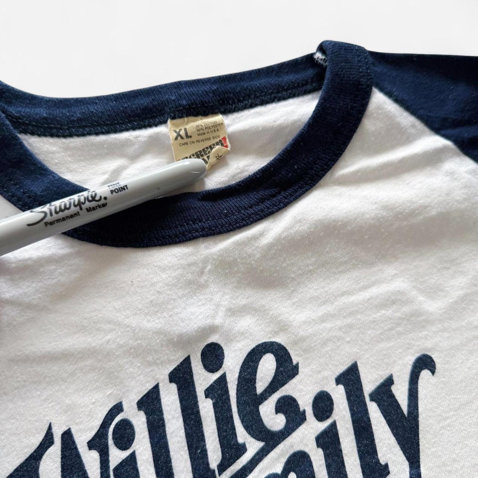 Other Vintage 80s Willie Nelson On the Road Again Raglan Concert Size US XL / EU 56 / 4 - 3 Thumbnail