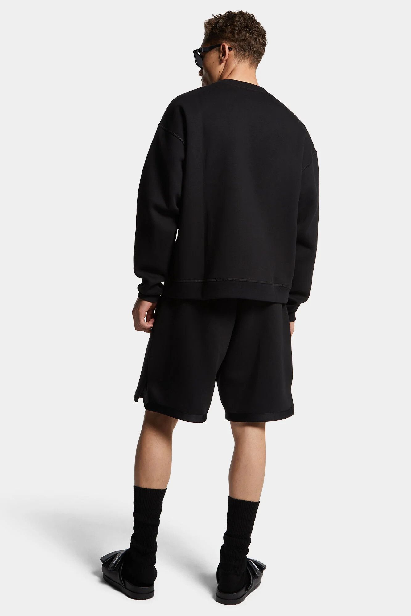 Dsquared2 o1mle0126 Icon New Generation Big Boxer Sweat Short in Black Size US 34 / EU 50 - 4 Thumbnail
