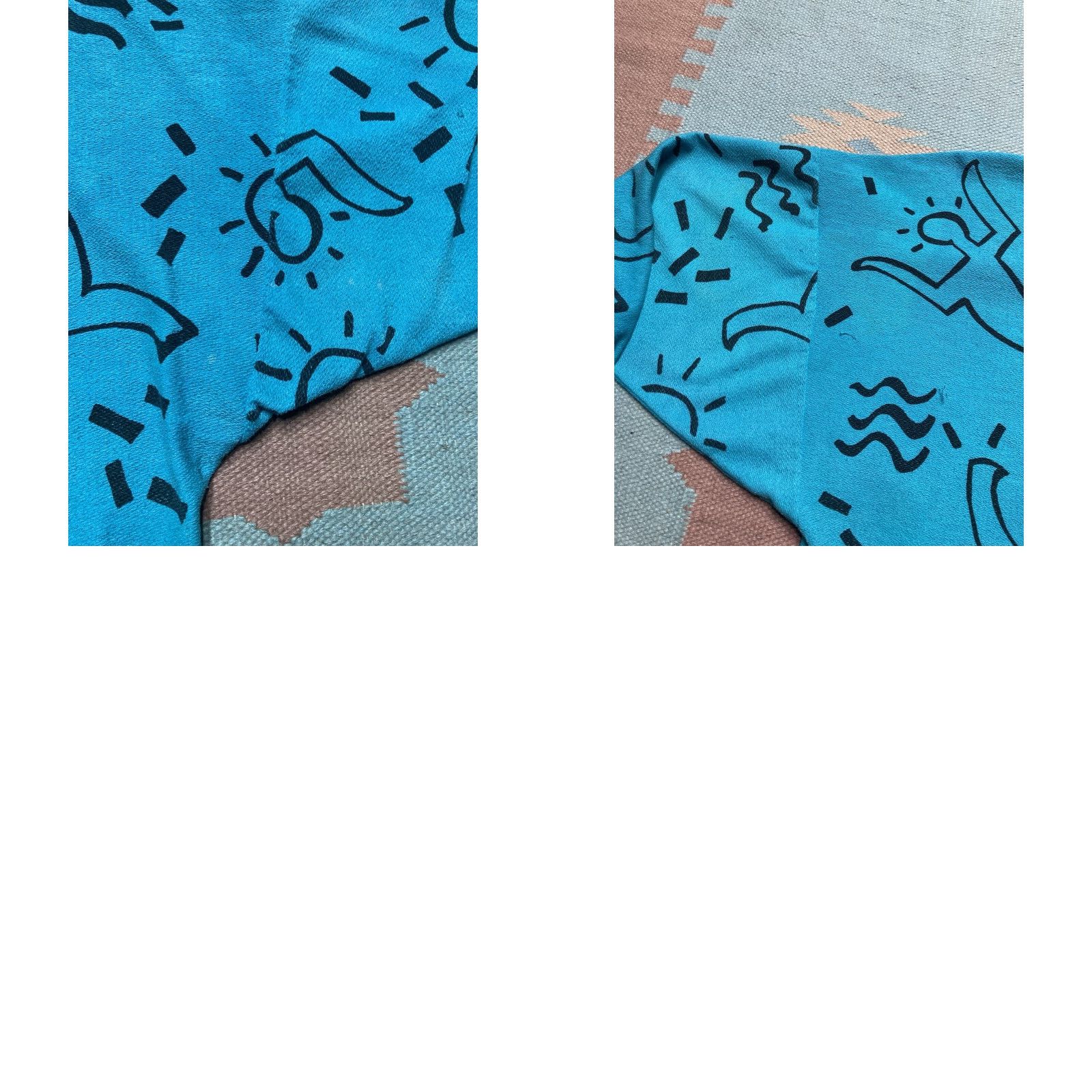 Gloverall VINTAGE 80s Keith Haring pop art all over print AOP XL Sweatshirt Men Blue Pullover Crewneck Size US XL / EU 56 / 4 - 8 Thumbnail