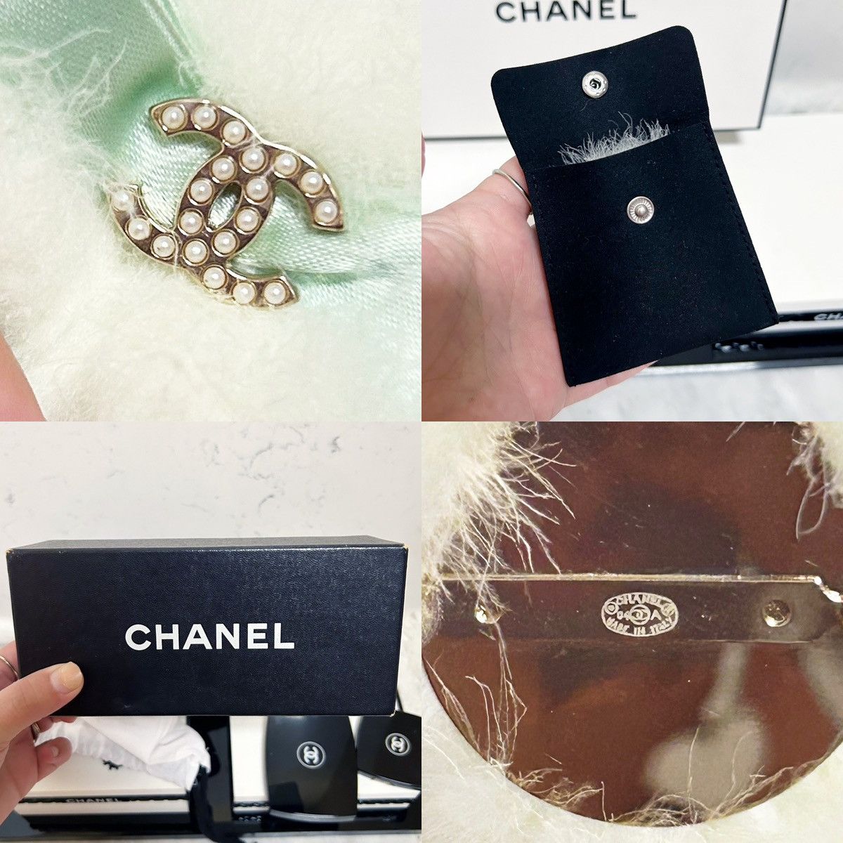 Chanel Authentic Chanel RARE 04 Runway Bow & Pearl CC Brooch / Pin Size ONE SIZE - 12 Thumbnail