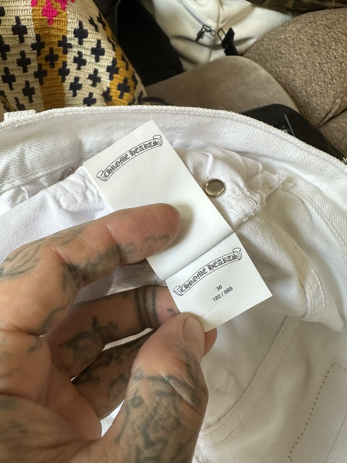 Chrome Hearts Chrome Hearts Levi Leopard Star Silver Patch 36 38 jeans Size US 36 / EU 52 - 14 Thumbnail