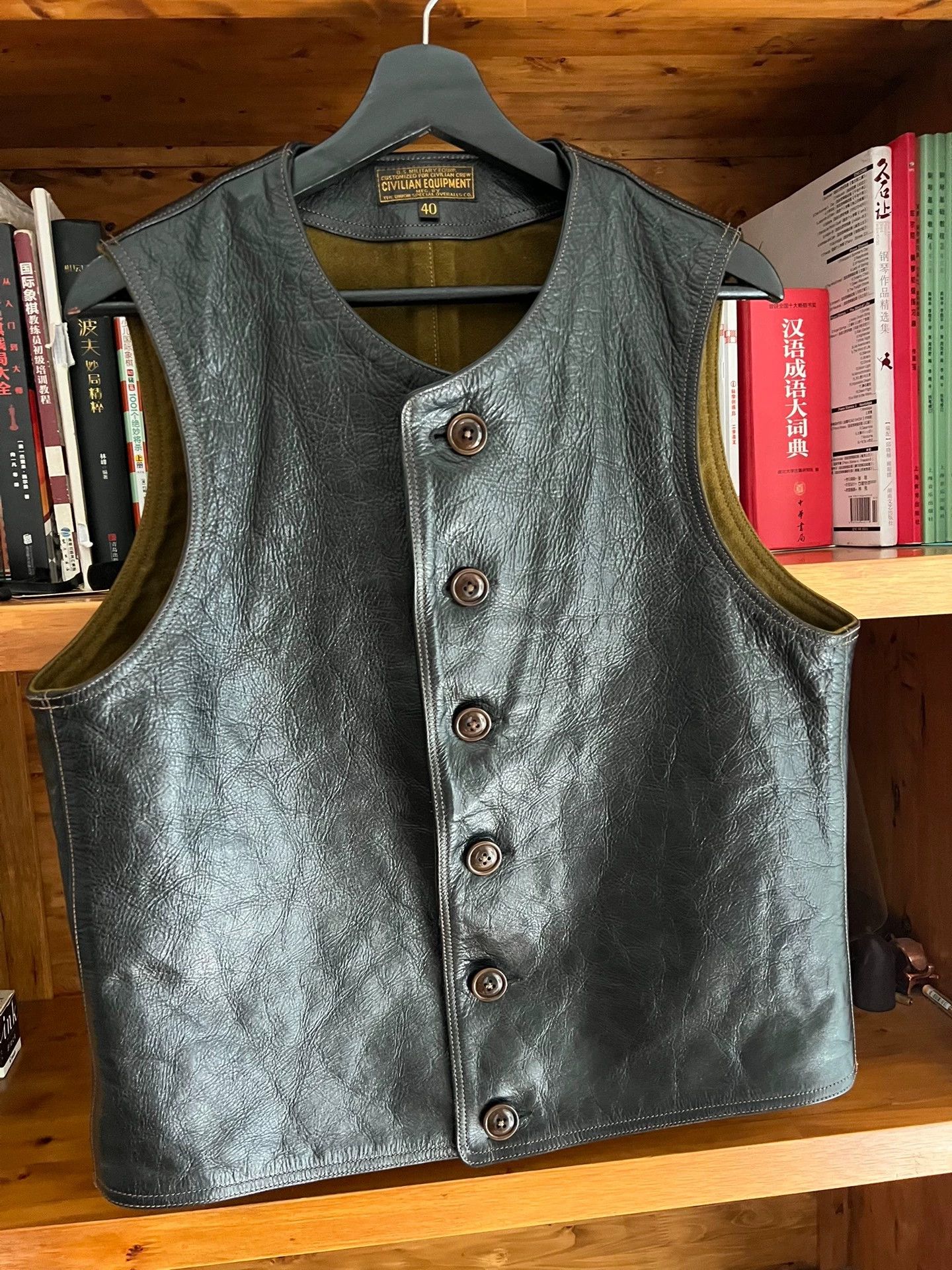 Freewheelers Freewheelers Vintage Black Horsehide Vest 40 (US) Near New Size US XXS / EU 40 - 2 Thumbnail