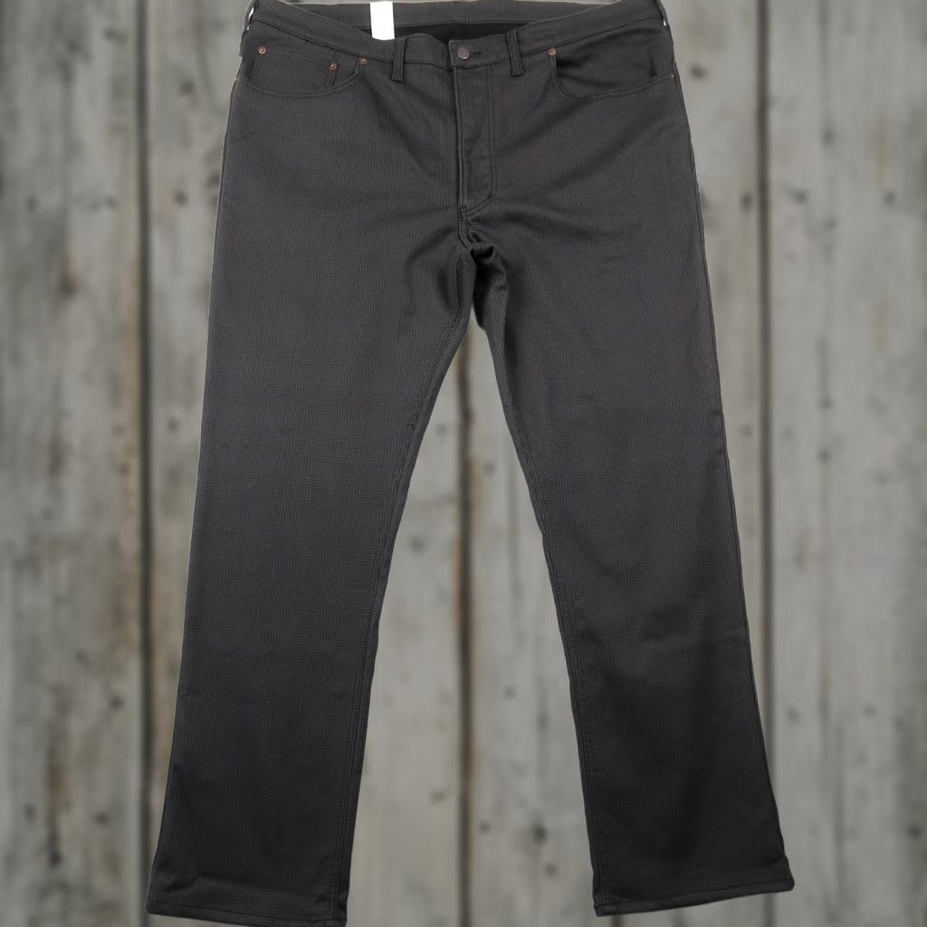 Edwin VINTAGE Edwin WILD FIRE 403 Men's Black Shepherd Check Plaid Cotton Blend 5-Pocket Pants 44x31.75 NWT Japan 90s Work Mens Size US 44 / EU 60 - 1 Thumbnail
