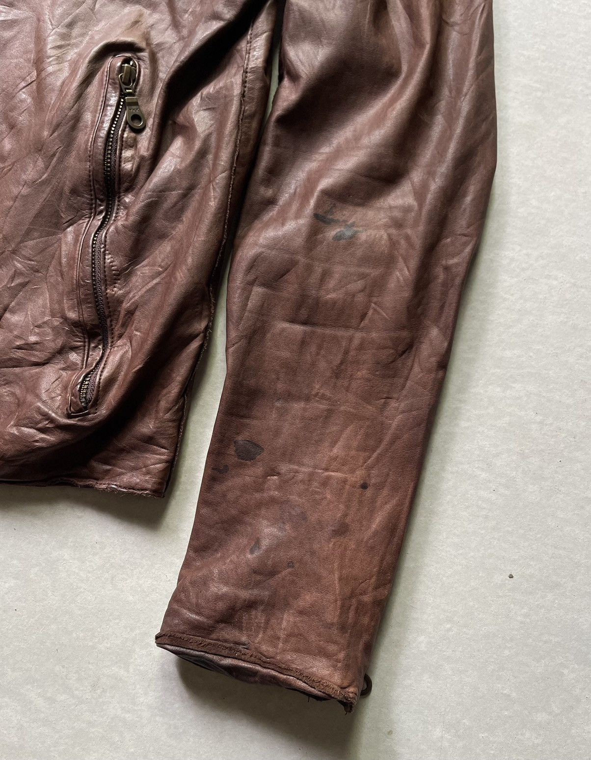 14th Addiction 🔥Vintage Sisii Japan Genuine Leather Racer Jacket LGB Style Size US M / EU 48-50 / 2 - 15 Thumbnail