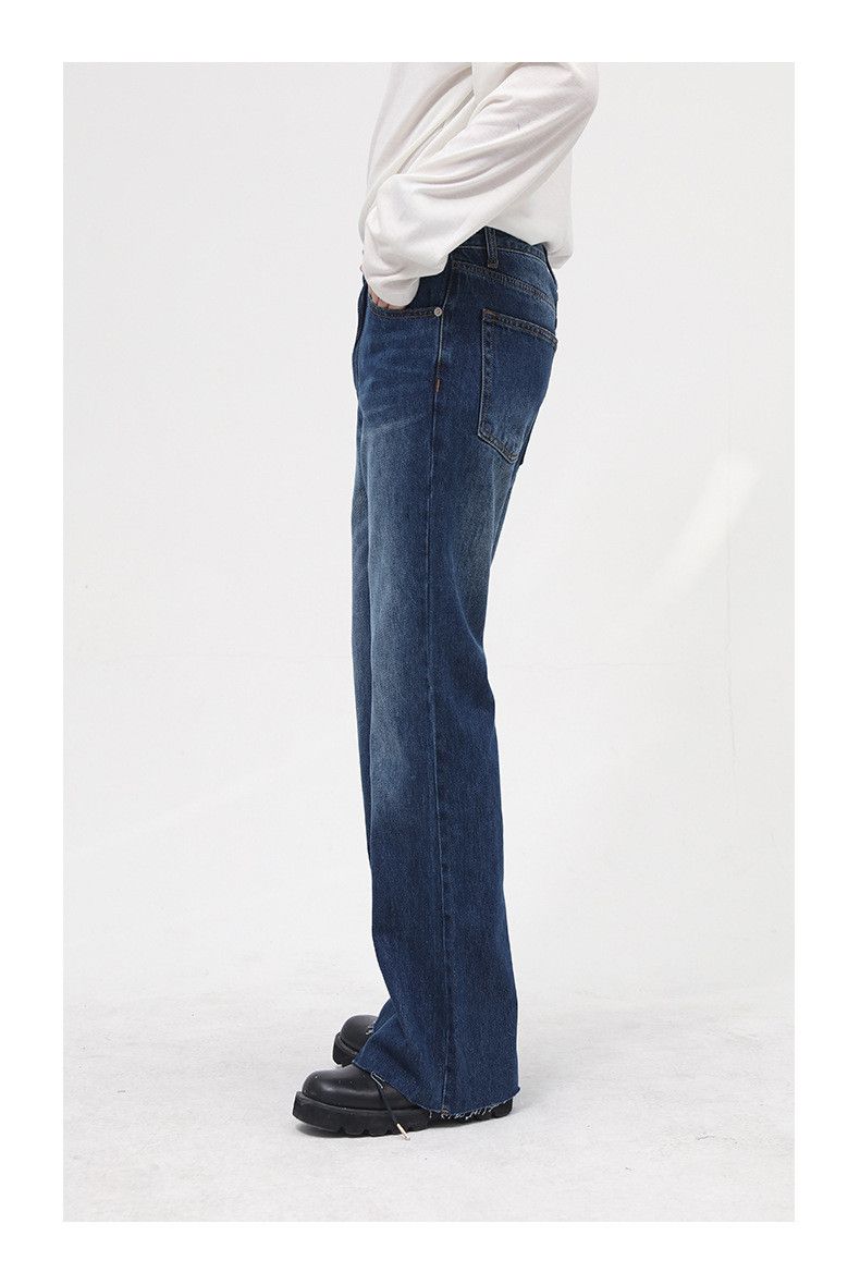 Japanese Brand × Jean Blue Washed Slit Straight Jeans Size US 32 / EU 48 - 6 Thumbnail