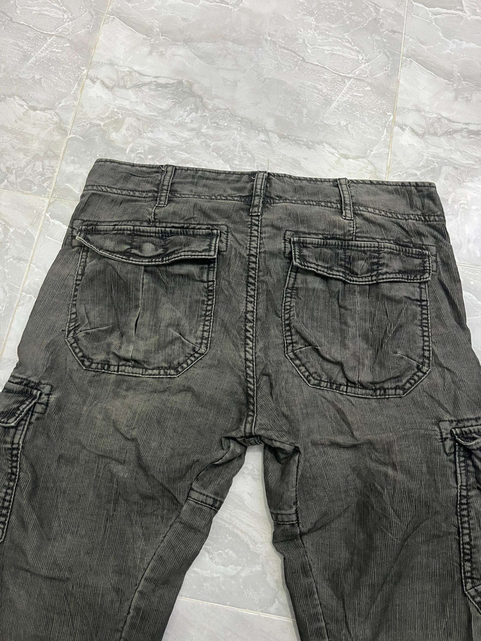 Japanese Brand Back Number Corduroy Cargo Cropped Military Pants Size US 32 / EU 48 - 9 Thumbnail