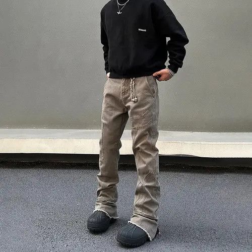 VIBE Flared cargo jeans retro y2k style Size US 30 / EU 46 - 5 Thumbnail