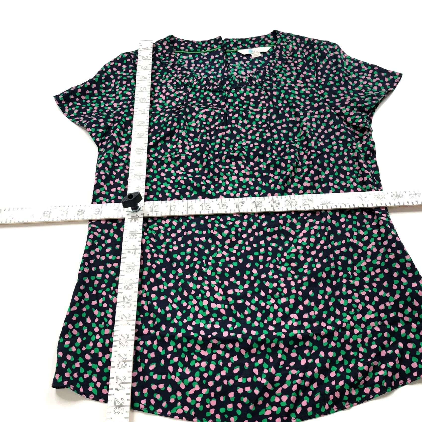 Boden Boden Carey 2 Silk Blend Womens Pullover Top Shirt Blouse Navy MINT W0093 Shirt Women XS-2? Size XS / US 0-2 / IT 36-38 - 4 Thumbnail