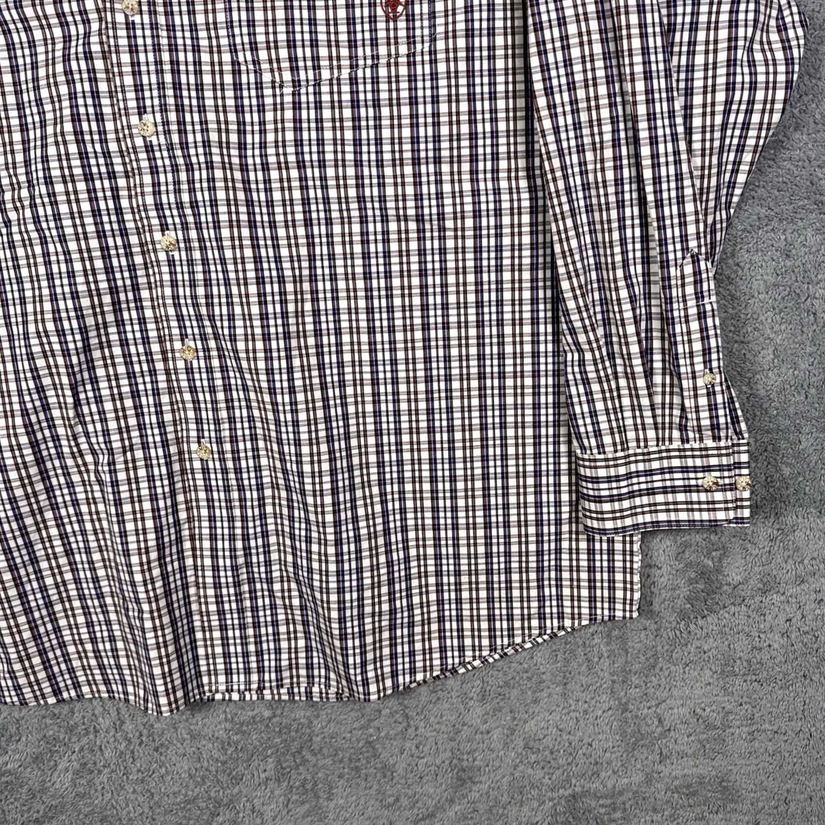 Ariat Ariat Pro Series Shirt Men's 2XL XXL Adel Plaid Workwear Utility Wicking UPF Size US XXL / EU 58 / 5 - 4 Thumbnail