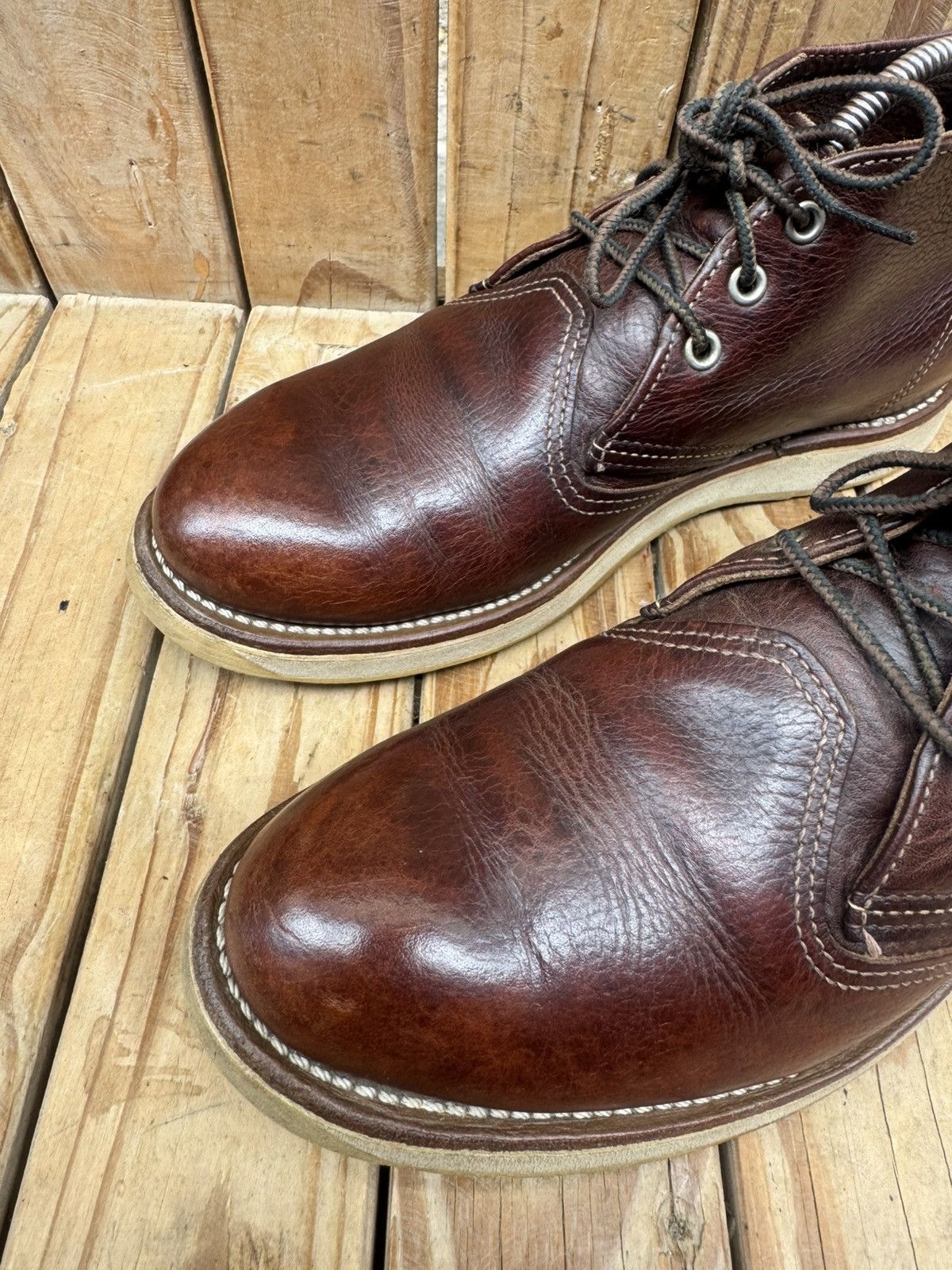 Red Wing Red Wing 3141 Chukka Brown leather boots EUR 40 UK 6.5 D Size US 7.5 / EU 40-41 - 5 Thumbnail