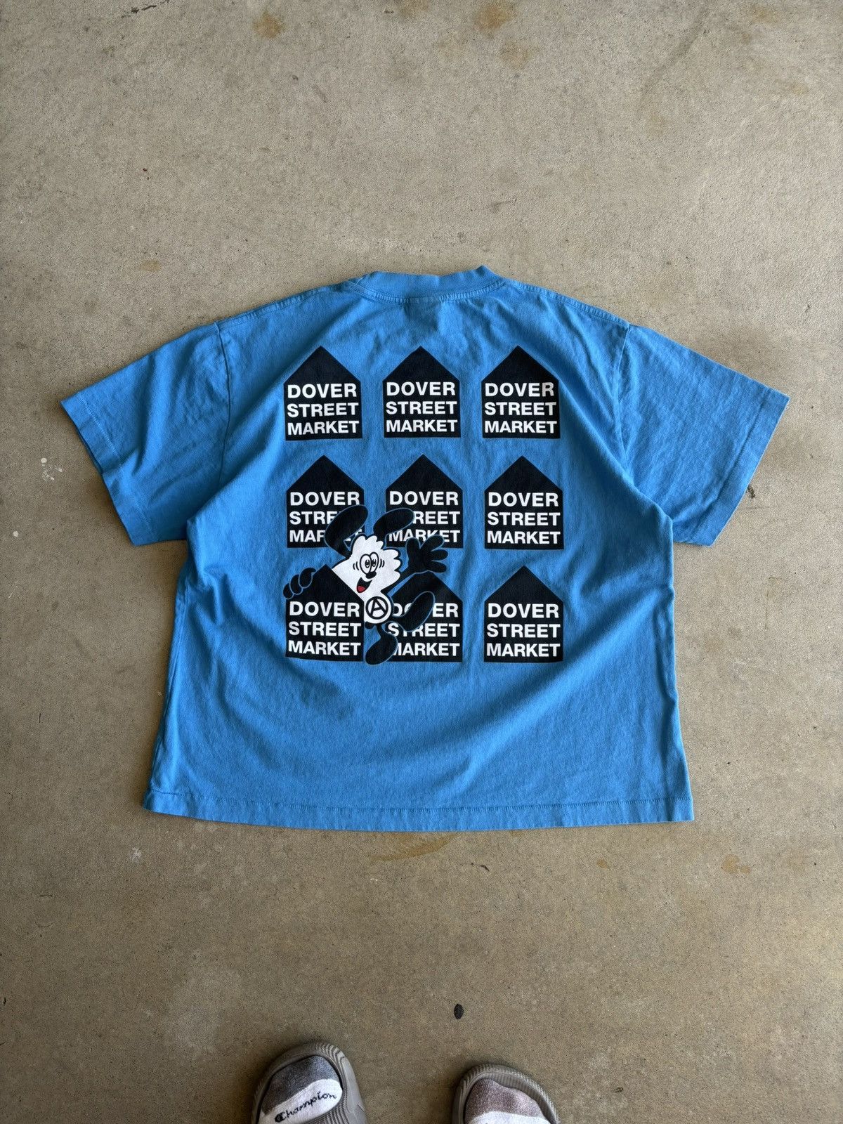 Verdy X Dover Street Market Anniversary Boxy Blue Tee
