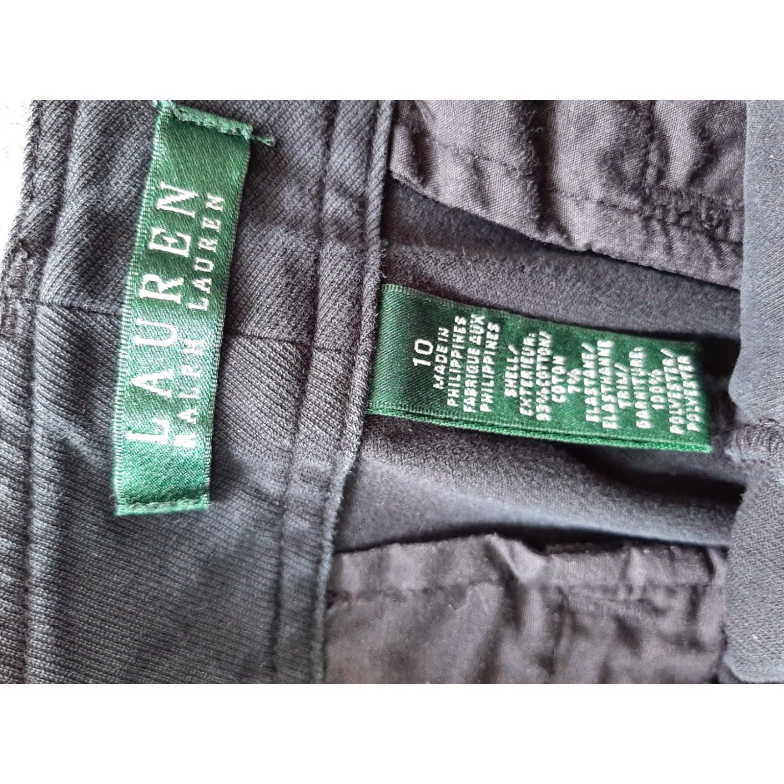 Ralph Lauren Lauren Ralph Lauren Pants Women Size 10 Black Ankle Classic Regular Solid Women Size 32" / US 10 / IT 46 - 4 Thumbnail