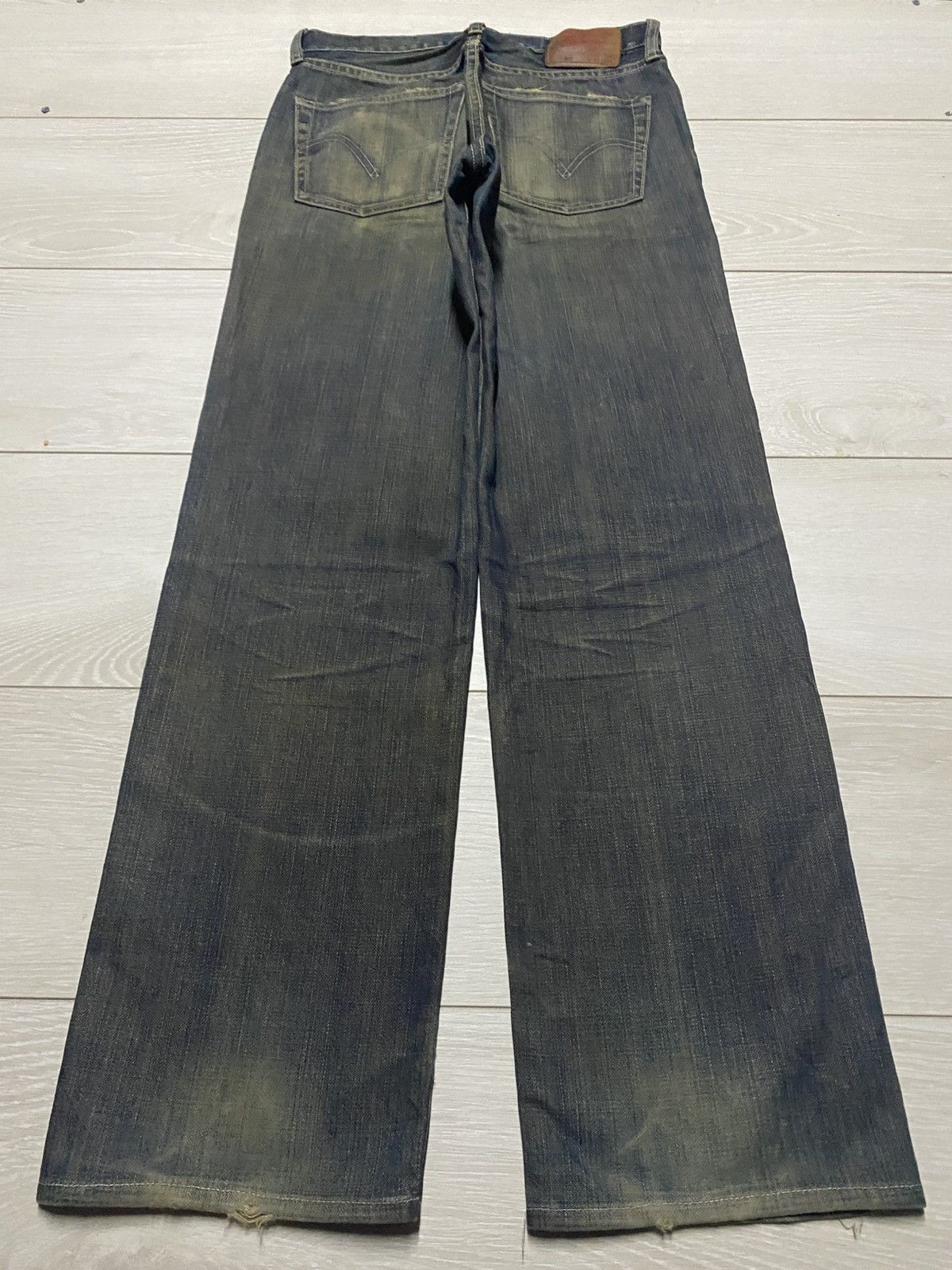 Levi's Vintage Levis 502 Mud Wash Distressed Jeans Size US 28 / EU 44 - 2 Thumbnail