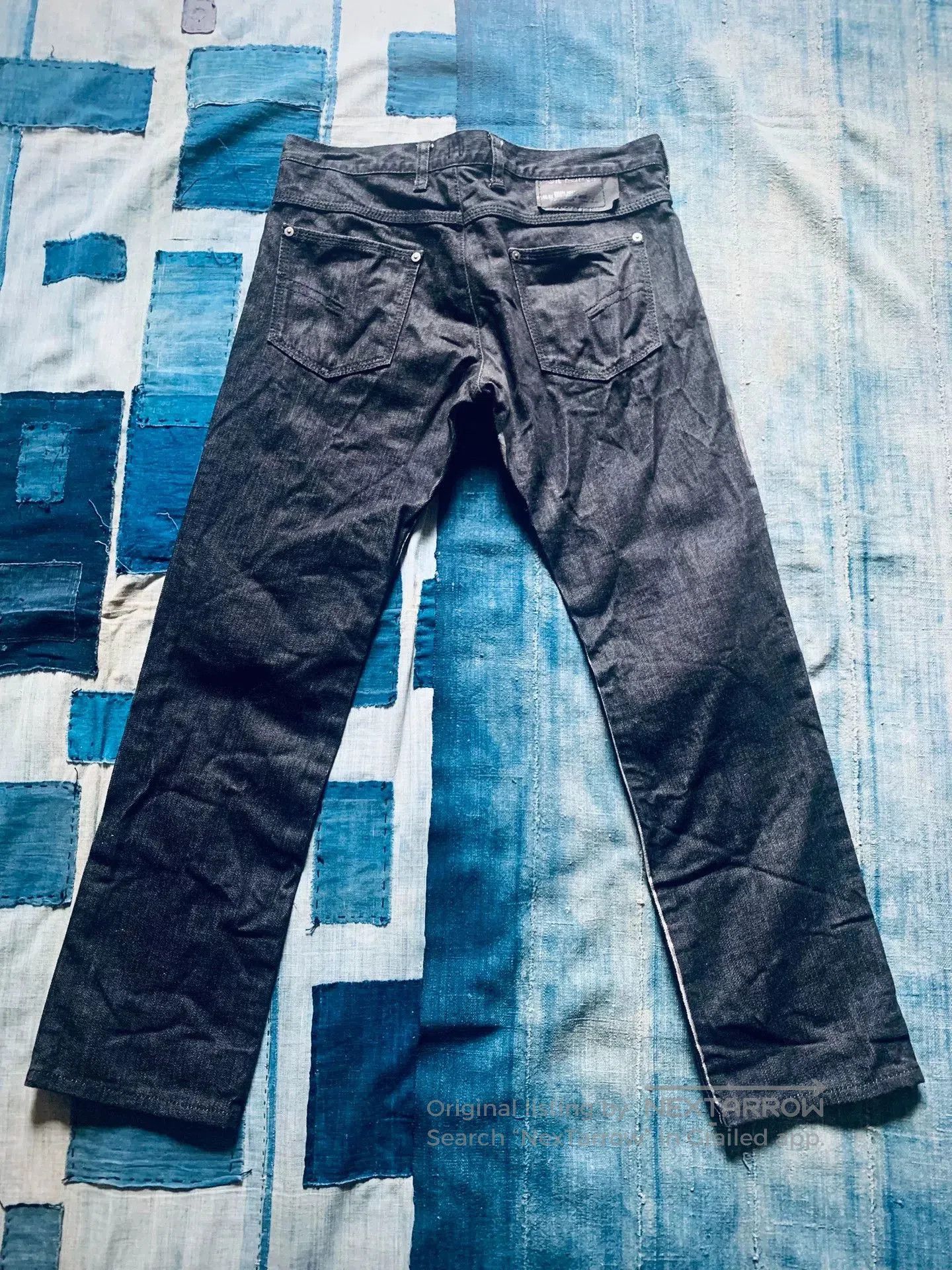 Neil Barrett Neil Barrett Silver Painted Black Denim Jeans. Size US 30 / EU 46 - 2 Thumbnail