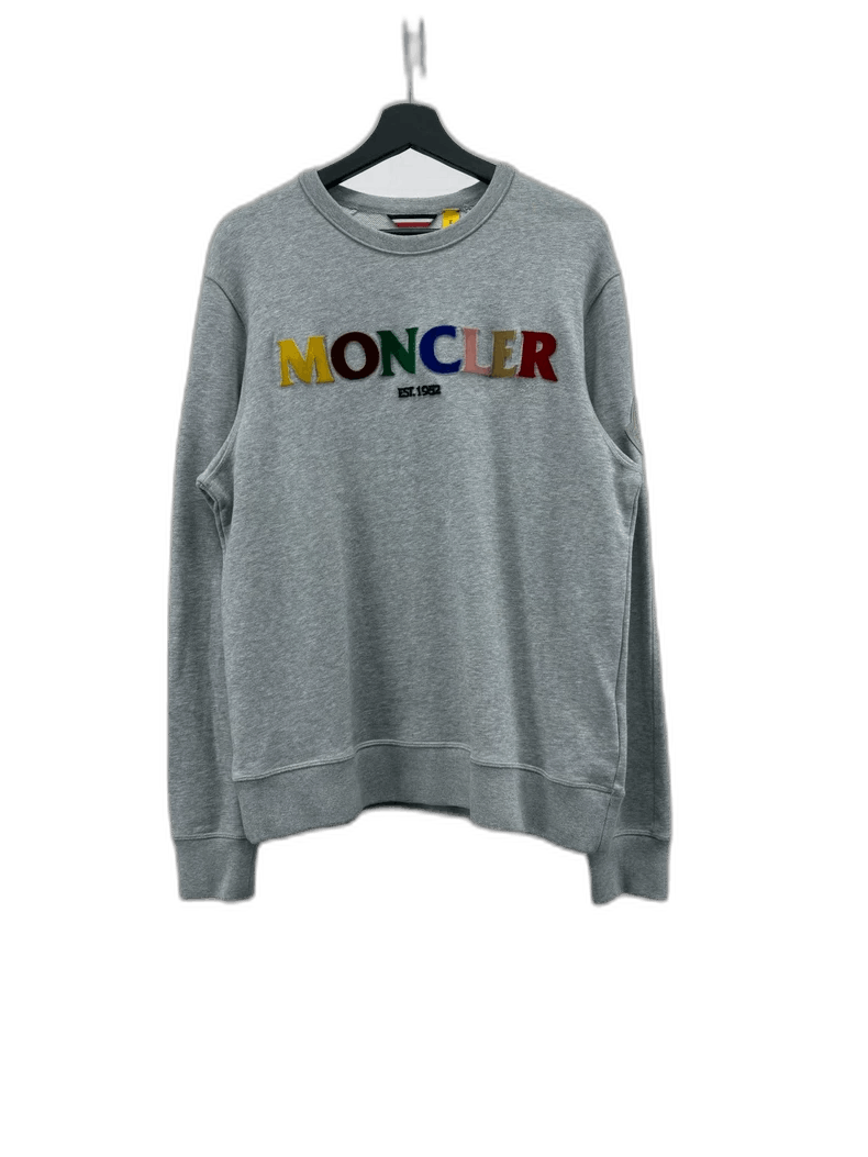 Moncler Genius Moncler Genius Gray Logo Sweatshirt Size L-yf Size US L / EU 52-54 / 3 - 1 Thumbnail