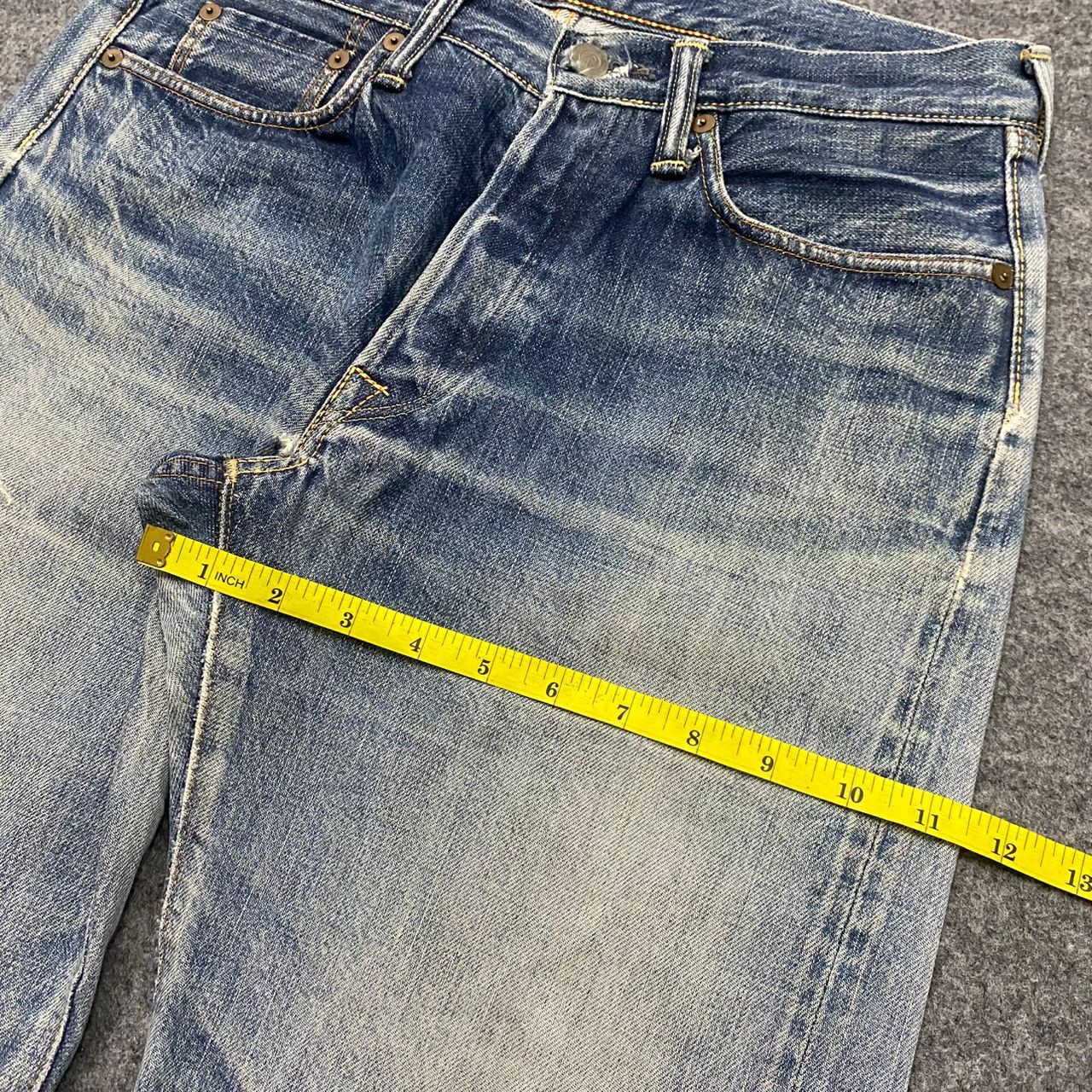 45rpm 💥Best Offer💥Vintage 45RPM Selvegde Distressed Denim Size US 30 / EU 46 - 5 Thumbnail