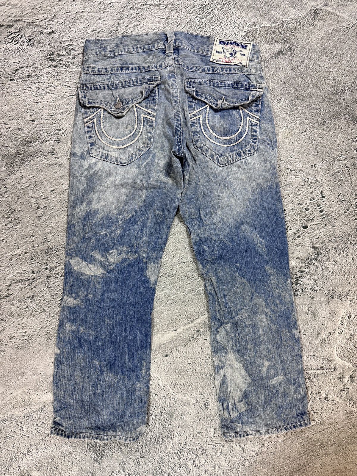 True Religion True Religion jeans washed denim white rope stitching Size US 32 / EU 48 - 1 Thumbnail