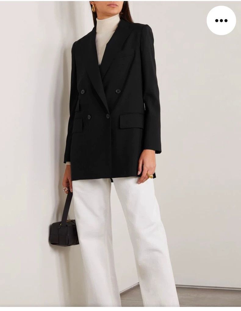 Max Mara Max Mara Luglio Black Suit, Mid-Length Women's Size S / US 4 / IT 40 - 7 Thumbnail