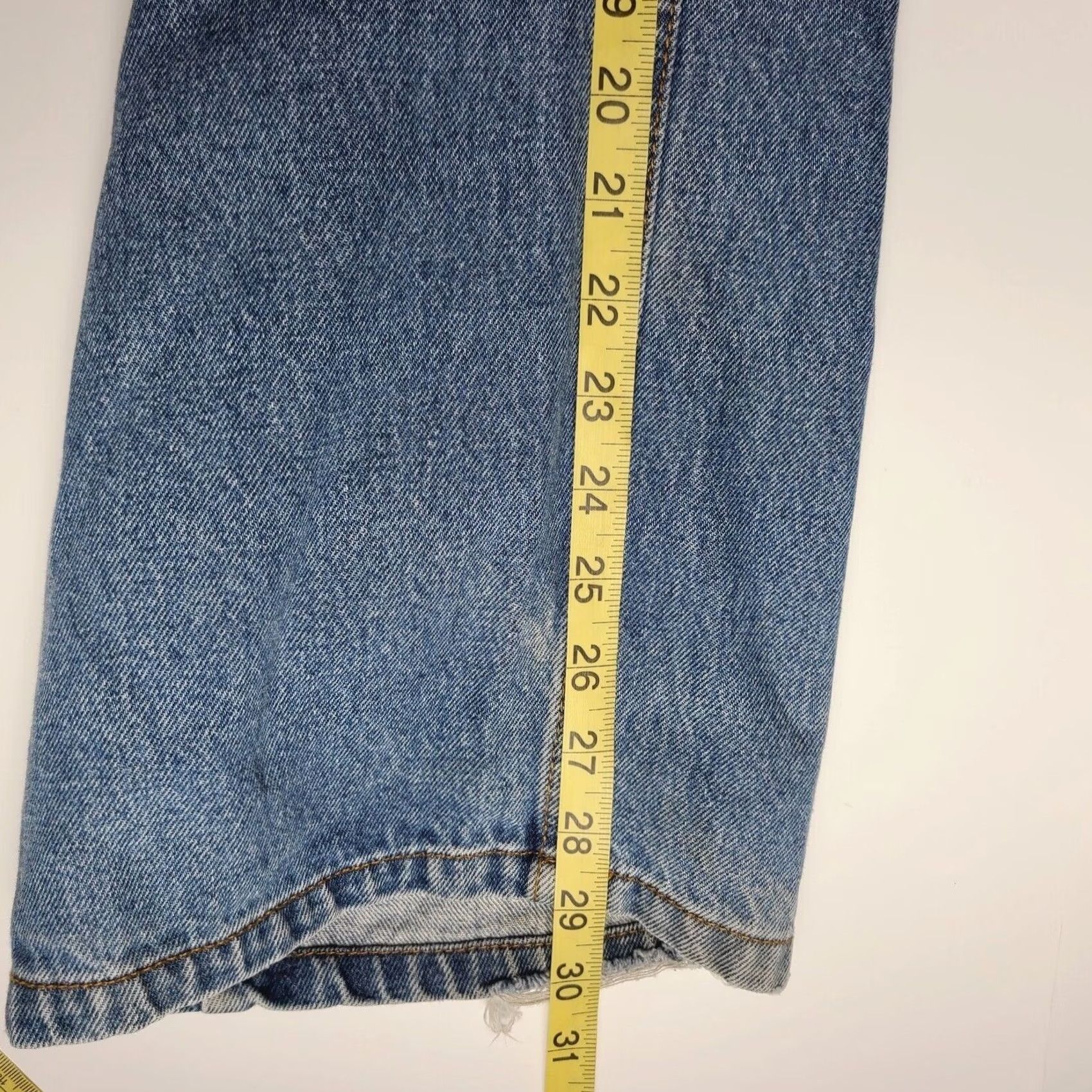 Vintage Berne Jeans 40x30 Denim Zipper Pants Regular Pants Mens 5-Pocket Blue Cotton Denim Solid Medium Wash Zipper Work Outdoor) Size US 40 / EU 56 - 3 Thumbnail