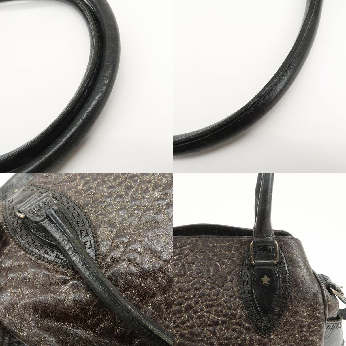 Fendi Fendi Etnico Leather Tote Brown Size ONE SIZE - 4 Thumbnail
