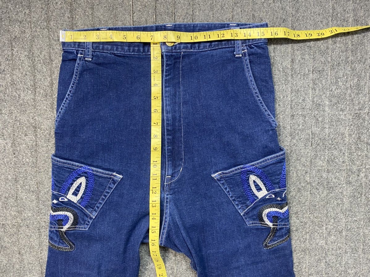 mercibeaucoup Mercibeaucoup Issey Miyake Denim Jeans Baggy Embroidery Logo Size US 31 - 12 Thumbnail