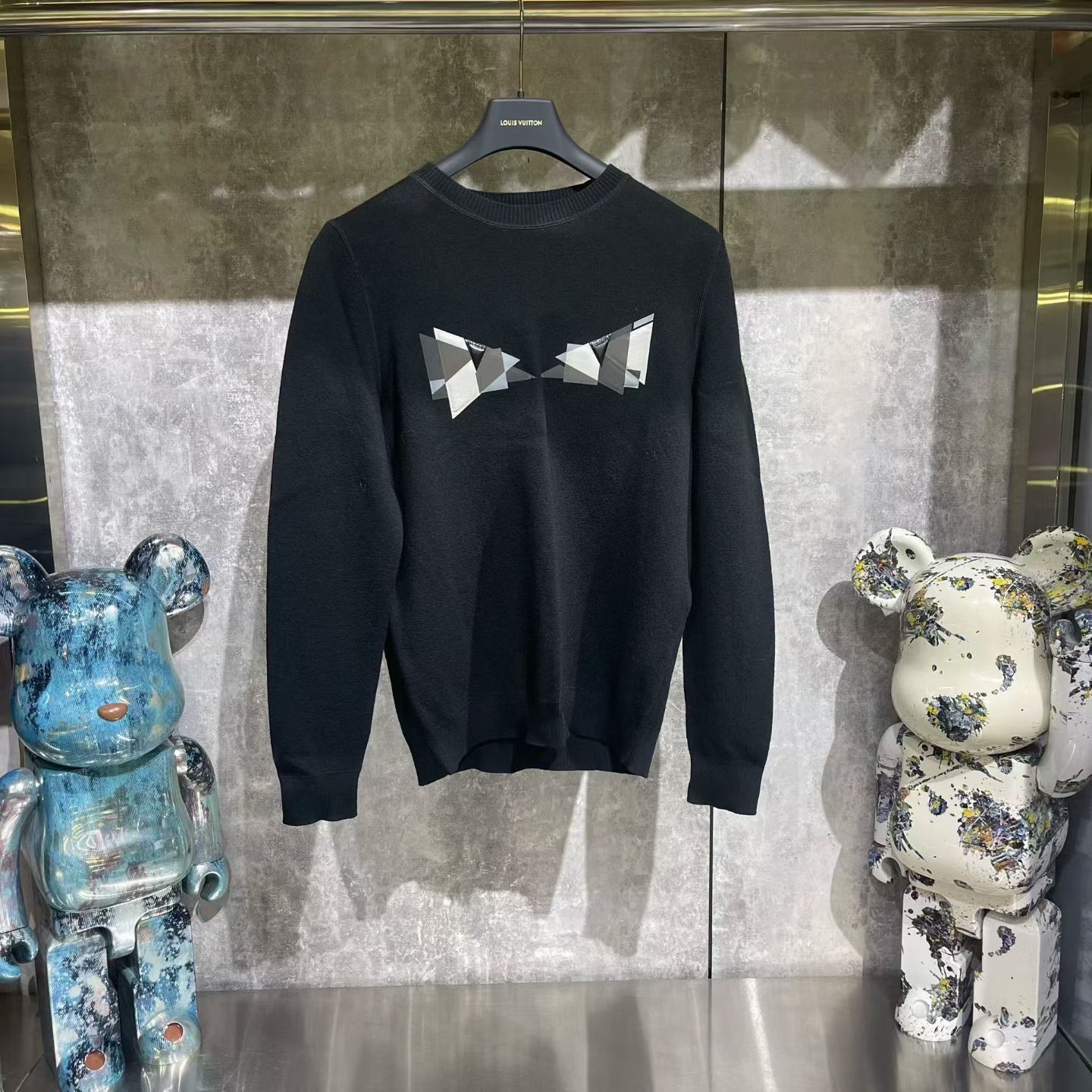 Fendi Fendi Wool Black Sweater m Men Size US M / EU 48-50 / 2 - 1 Thumbnail