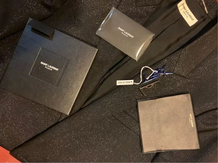 Saint Laurent Paris Saint Laurent Paris Runway Logo Pin-2505 Size ONE SIZE - 8 Thumbnail