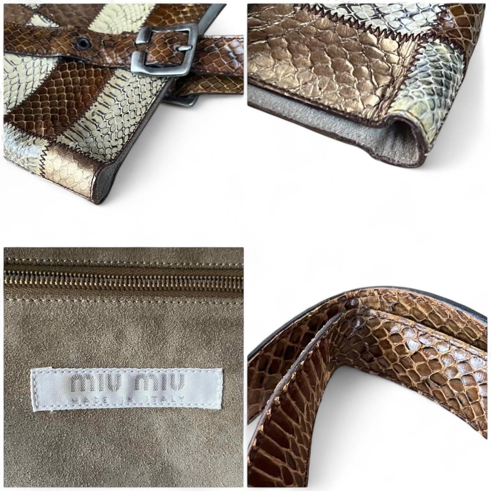 Miu Miu Miu Miu - Patchwork Leather Tote Bag Size ONE SIZE - 9 Thumbnail