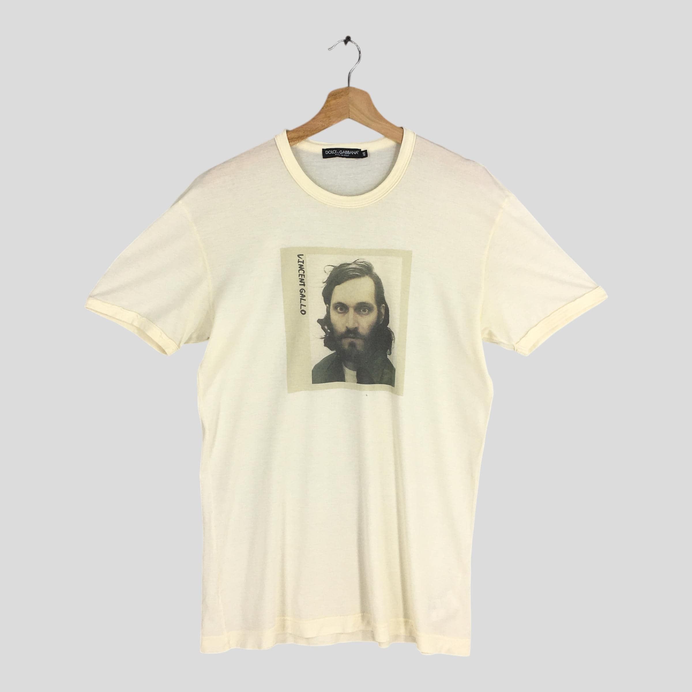 【イタリア製】　DOLCE&GABBANA VincentGallo Tシャツ DOLCE&GABBANA - DOLCE&GABBANA VINCENT GALLO Tシャツ XL 白の