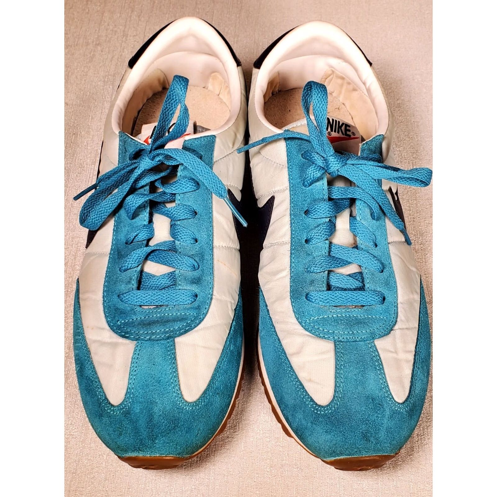 Nike VINTAGE Nike Oceania Trainer Sneaker 307165-401 Teal Navy Light Blue Womens 11 sneakers Size US 11 / IT 41 - 6 Thumbnail
