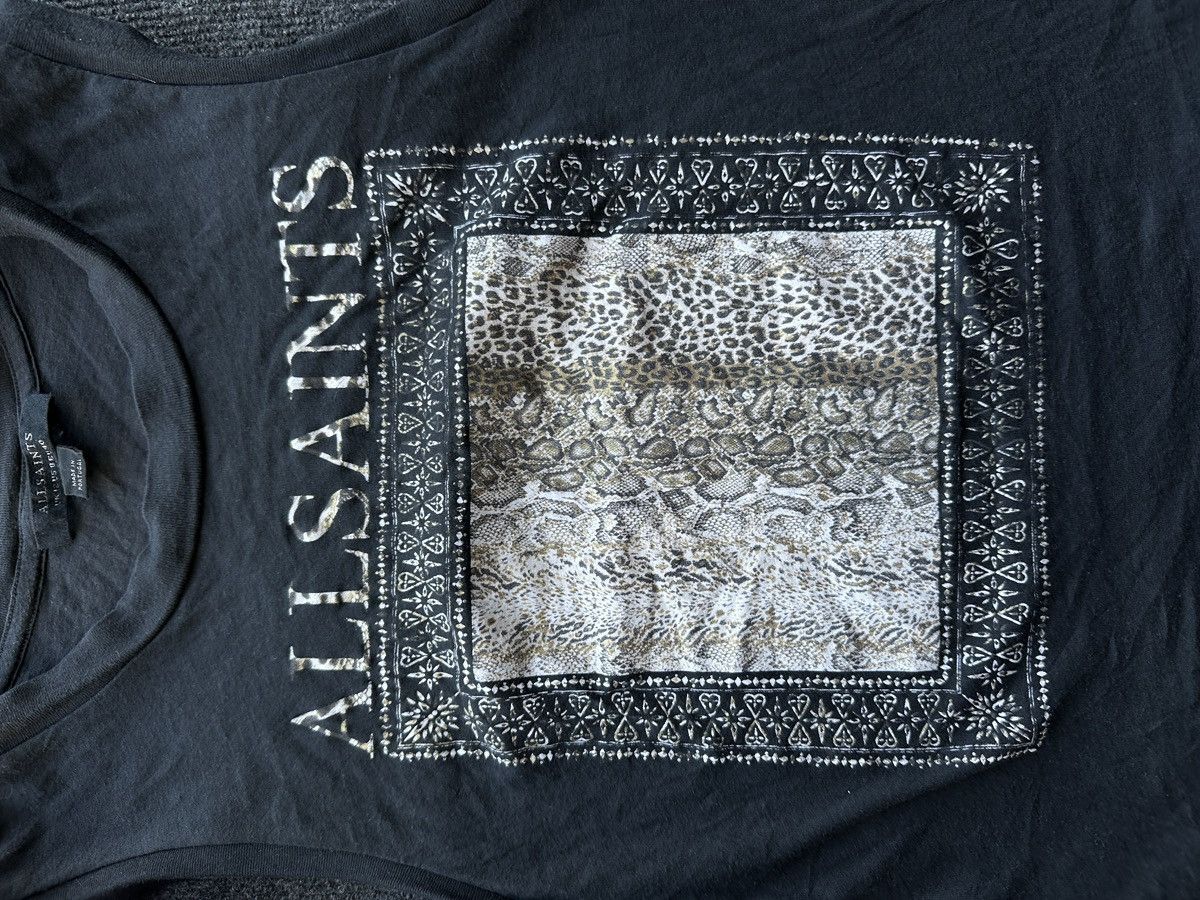 Allsaints 🚨ALLSAINTS WOMEN T-SHIRT TOP LUXURY OPIUM MEDIUM Size M / US 6-8 / IT 42-44 - 7 Thumbnail