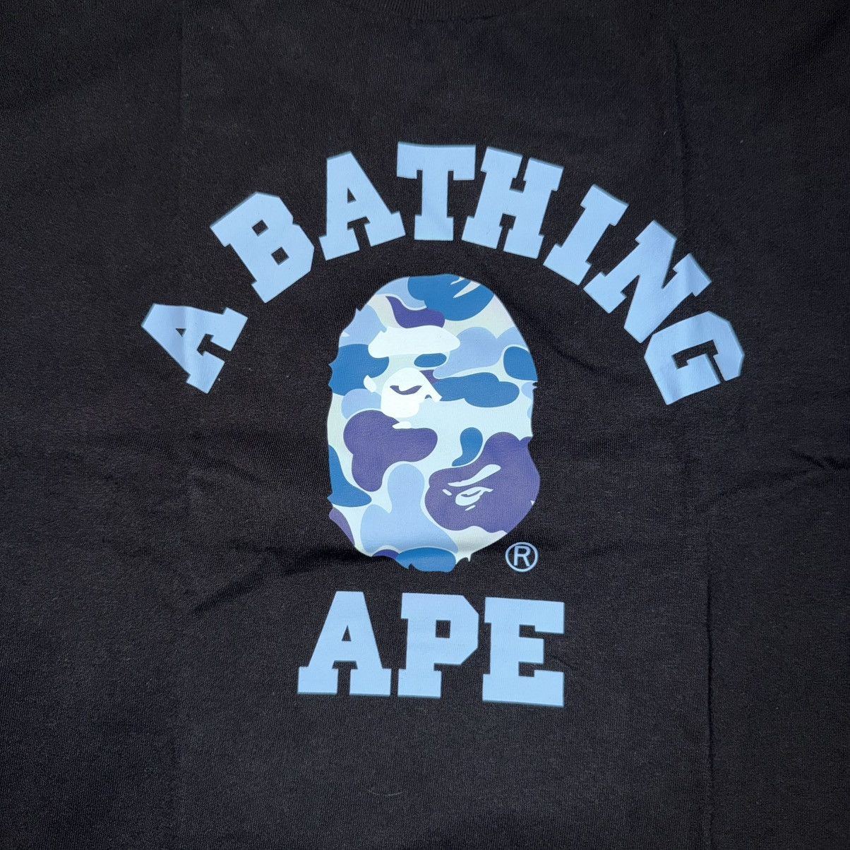 Bape Bape Black/Blue Camo Tee Size US L / EU 52-54 / 3 - 2 Thumbnail