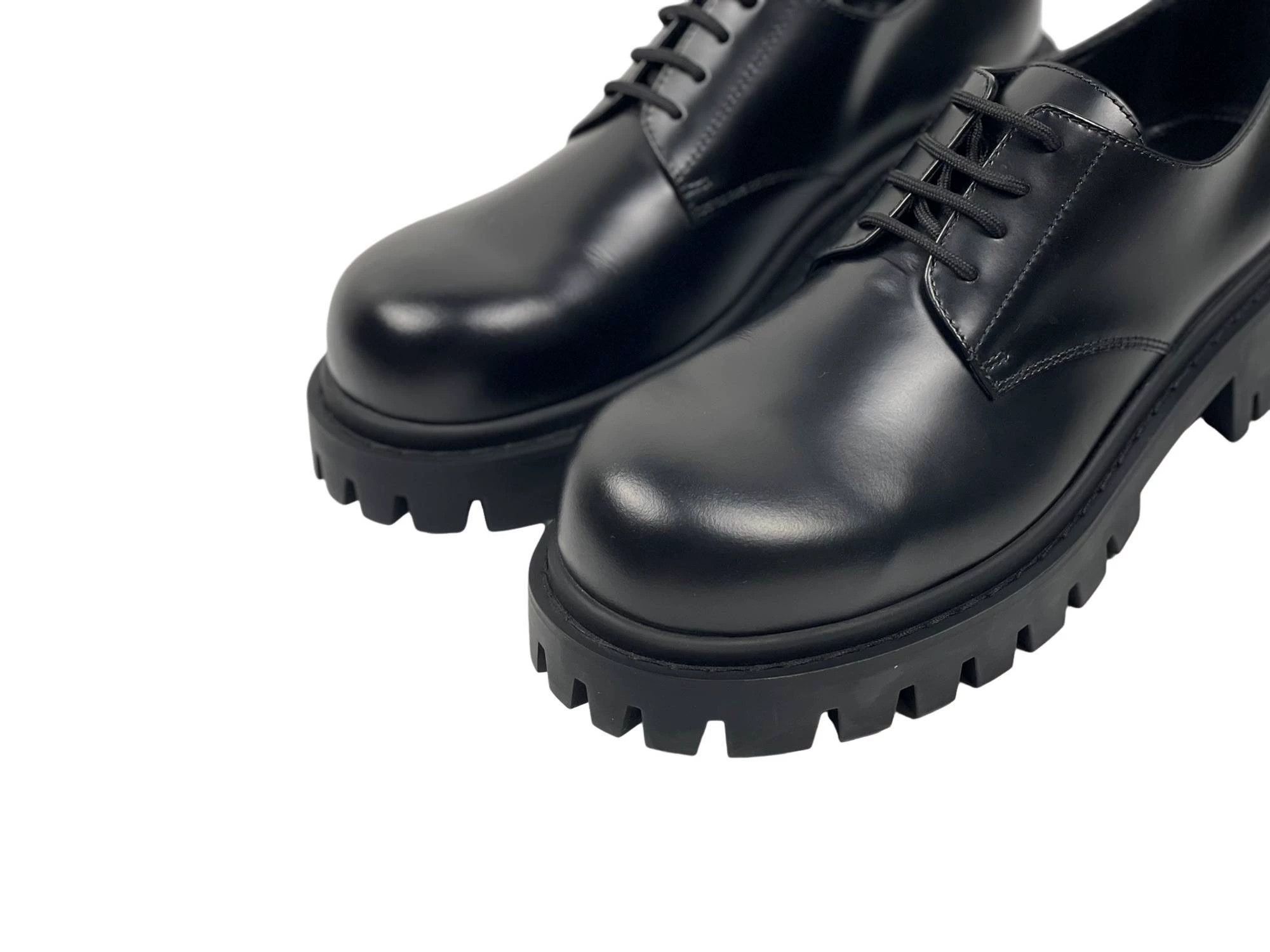 Balenciaga Balenciaga Sergent Classic Round Toe Lace-Up Derby Size US 10 / EU 43 - 2 Thumbnail