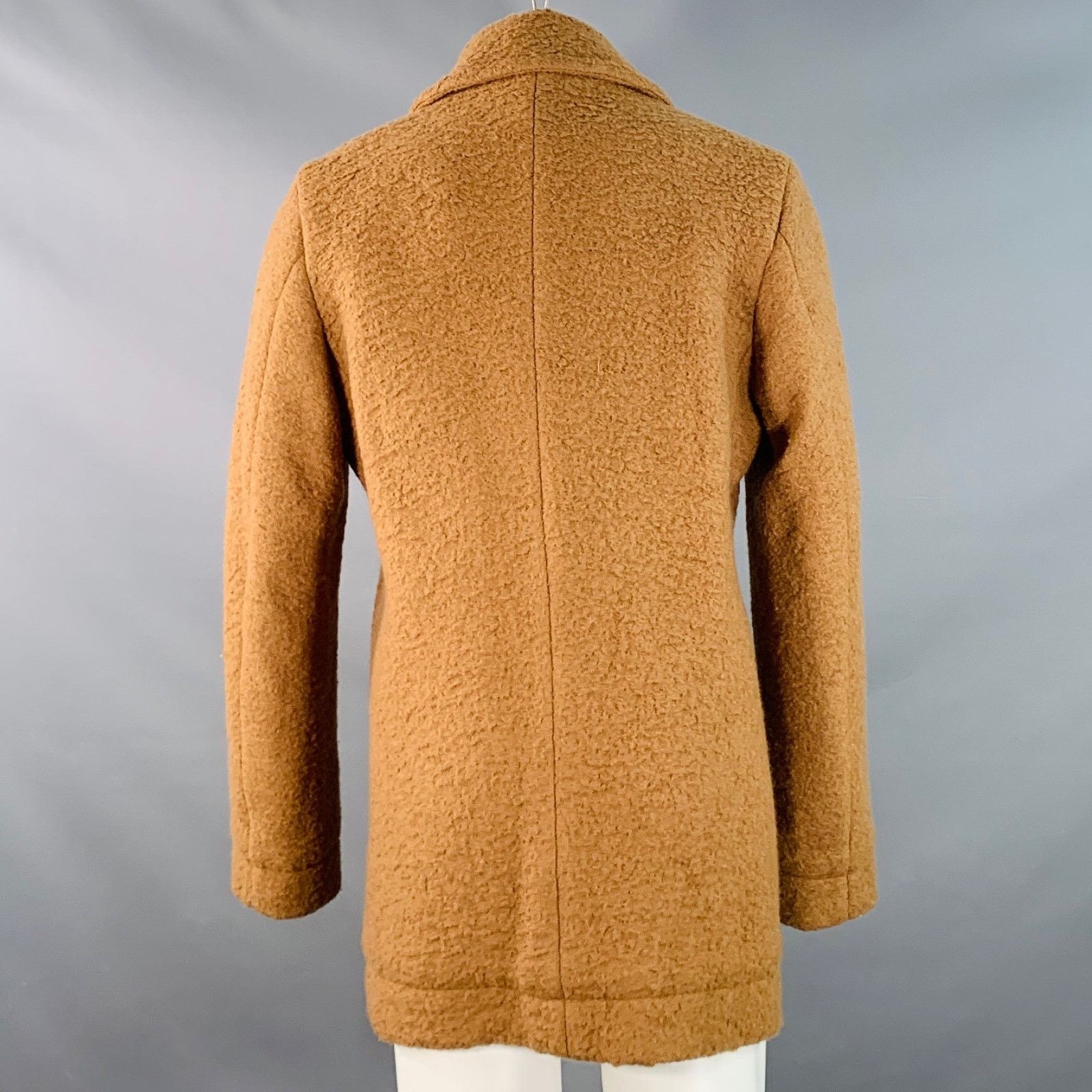 Simon Miller SIMON MILLER Size M Hyde Tan Textured Wool Cotton Peacoat Size US M / EU 48-50 / 2 - 3 Thumbnail