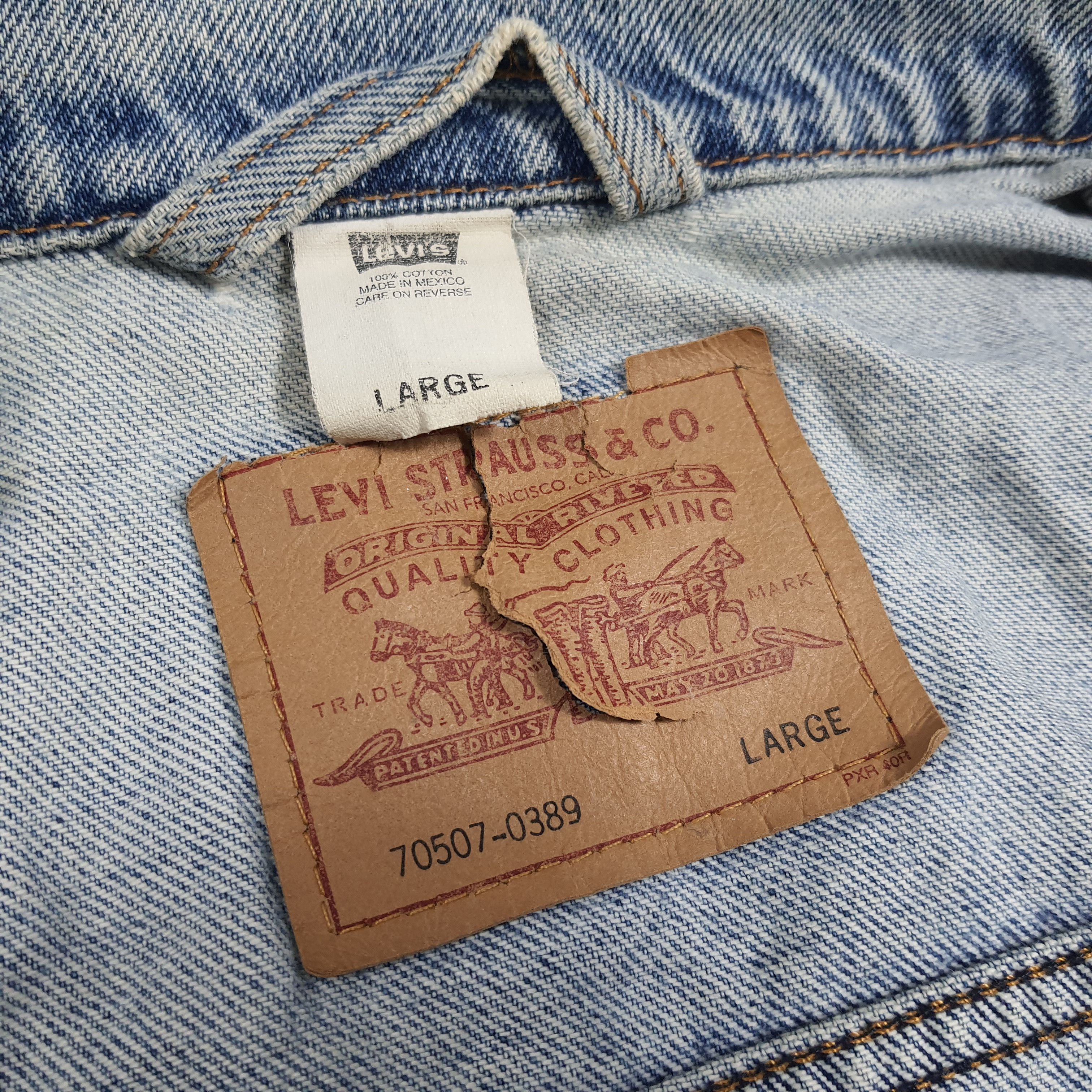 Levi's Vintage 90s Levi’s Denim Jacket Custom Jamiroquai C281N5 Size US L / EU 52-54 / 3 - 7 Thumbnail