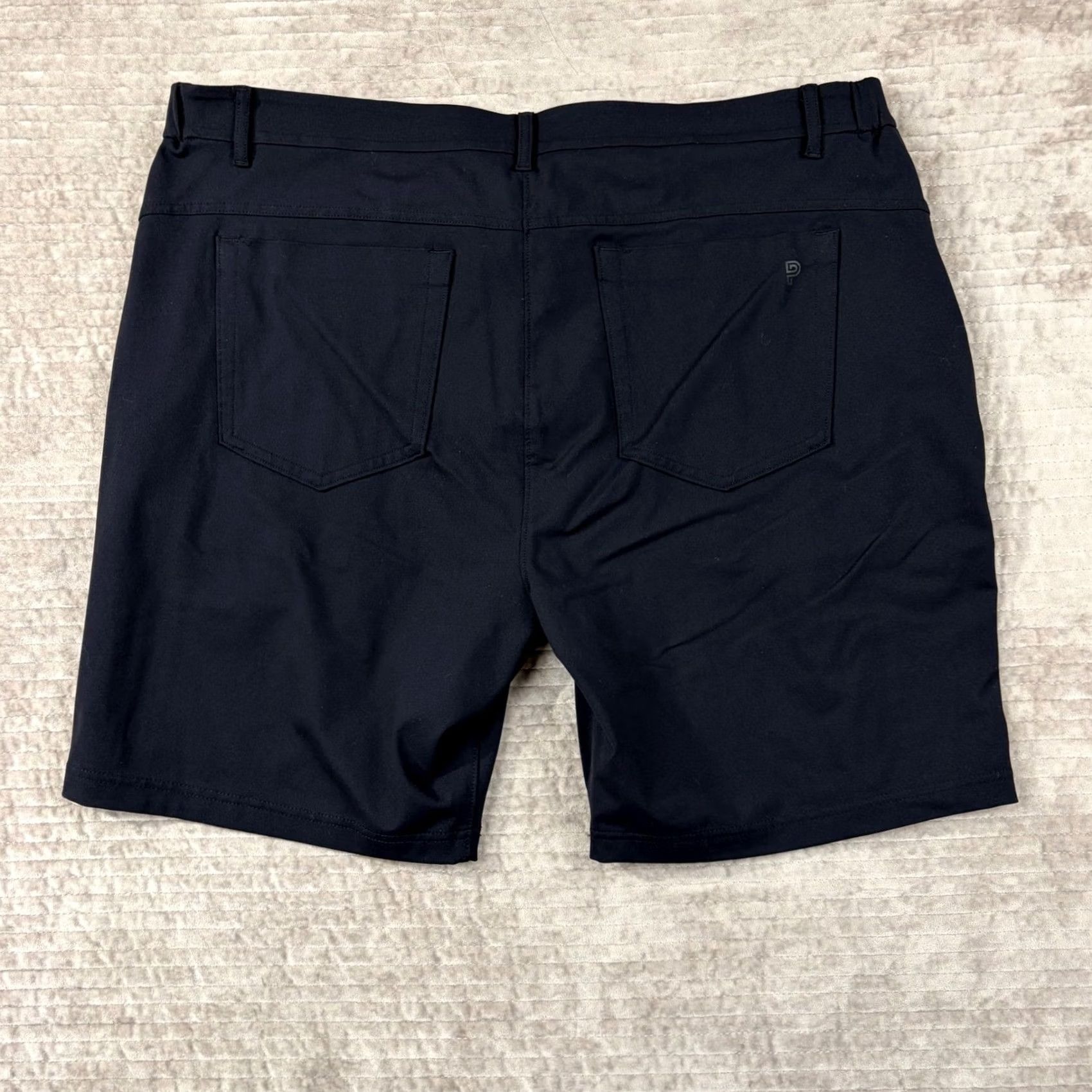 Vintage Public Rec All Day Every Day Shorts Black 40 Regular Waist 8in Inseam Polyester Blend Chino Casual Sport Size US 40 / EU 56 - 2 Thumbnail