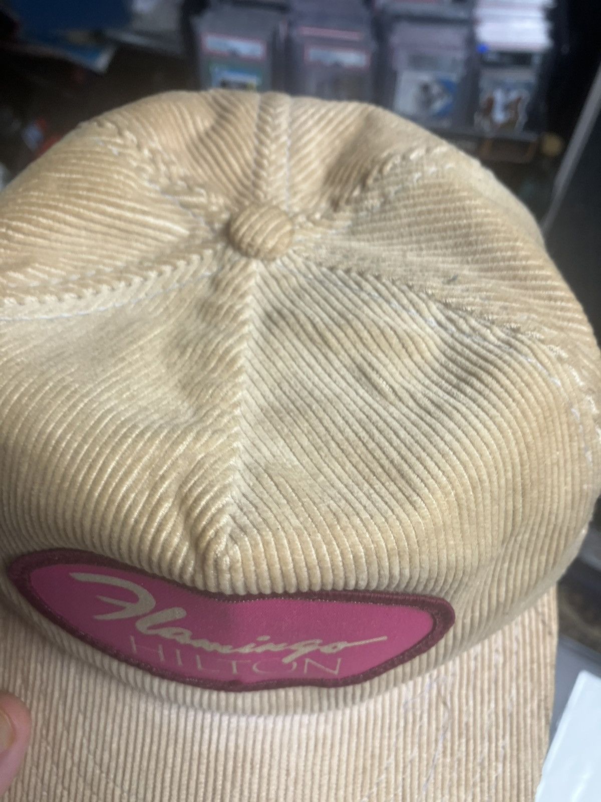 Vintage Vintage Corduroy Hat - Las Vegas Flamingo Hilton retro cap Size ONE SIZE - 11 Thumbnail