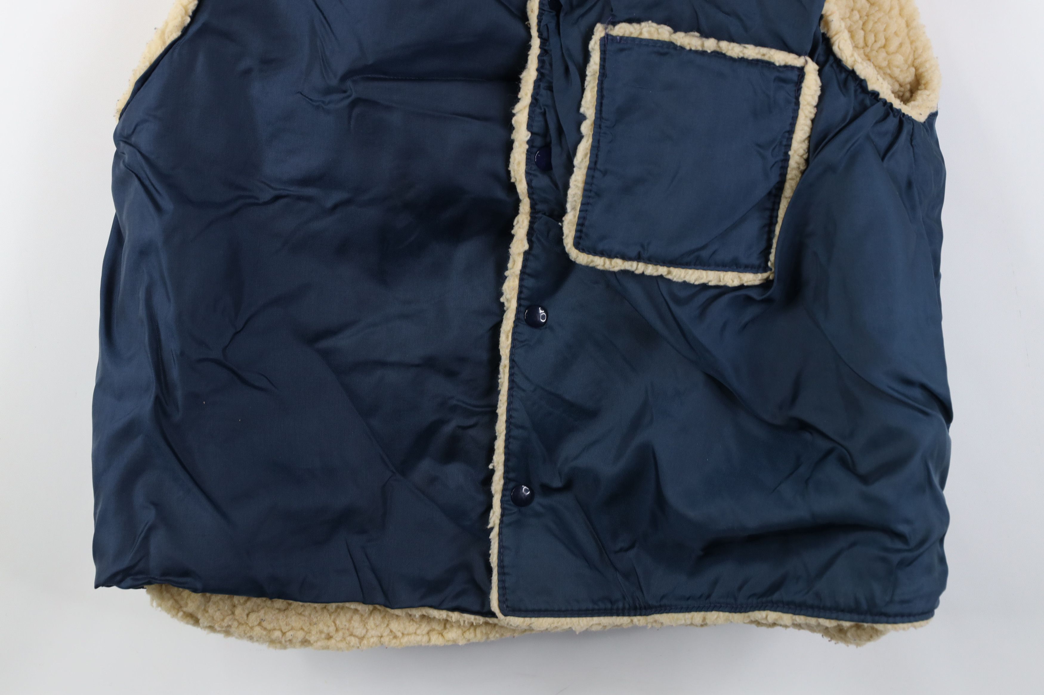 Vintage Vintage 60s 70s Streetwear Pile Fleece Lined Vest Jacket Size US L / EU 52-54 / 3 - 3 Thumbnail