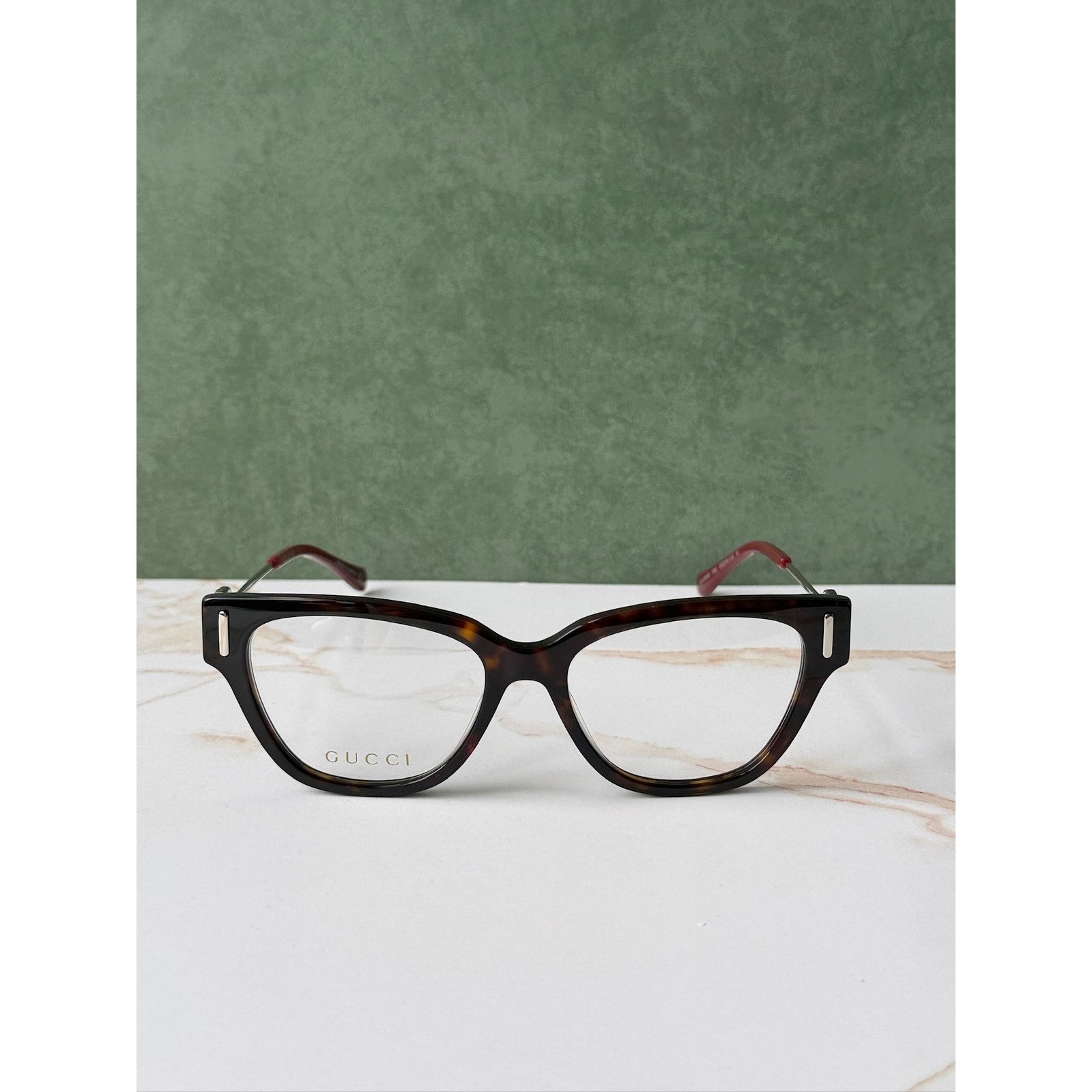 Gucci NEW Gucci GG1205O Cat Eye Eyeglasses Frames in Havana Brown Size ONE SIZE - 6 Thumbnail