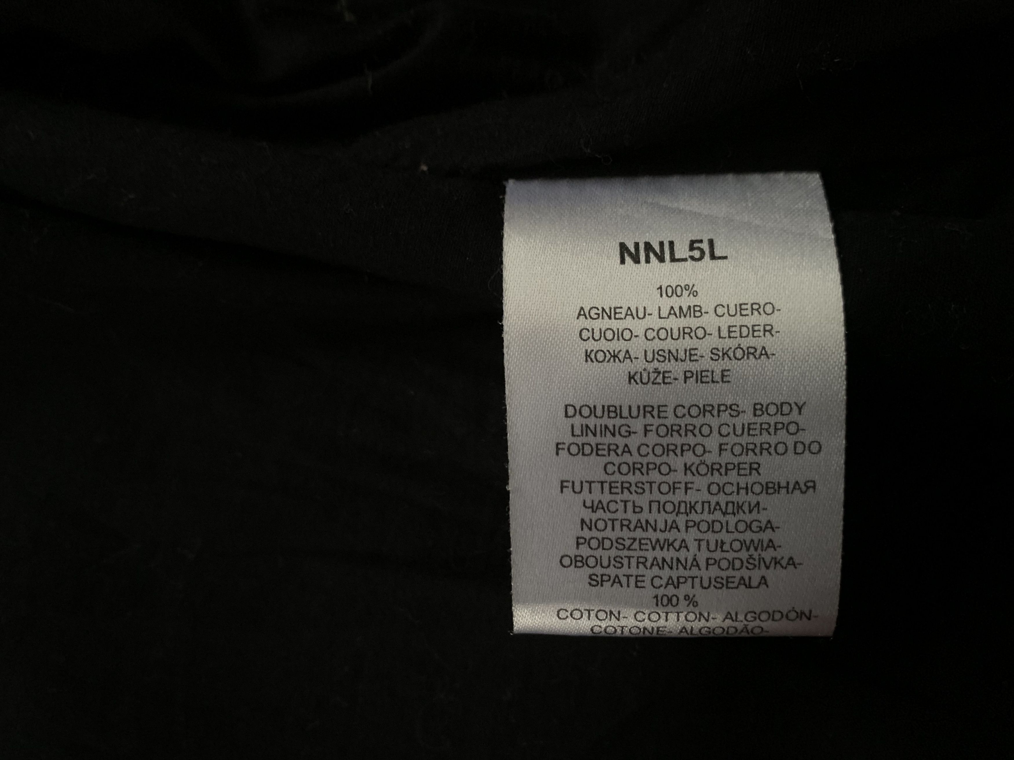 Other NAF NAF Women's Black Leather Biker Jacket Size S / US 4 / IT 40 - 8 Thumbnail