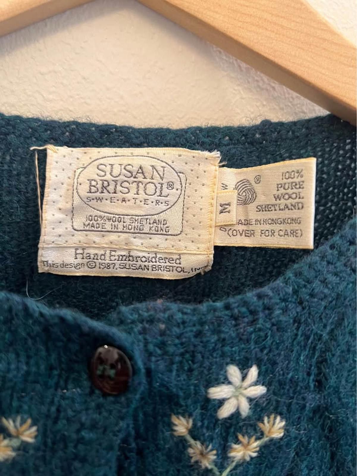 Designer Vintage Susan Bristol Wool Cardigan Sweater - Hong Kong - M Size M / US 6-8 / IT 42-44 - 2 Thumbnail