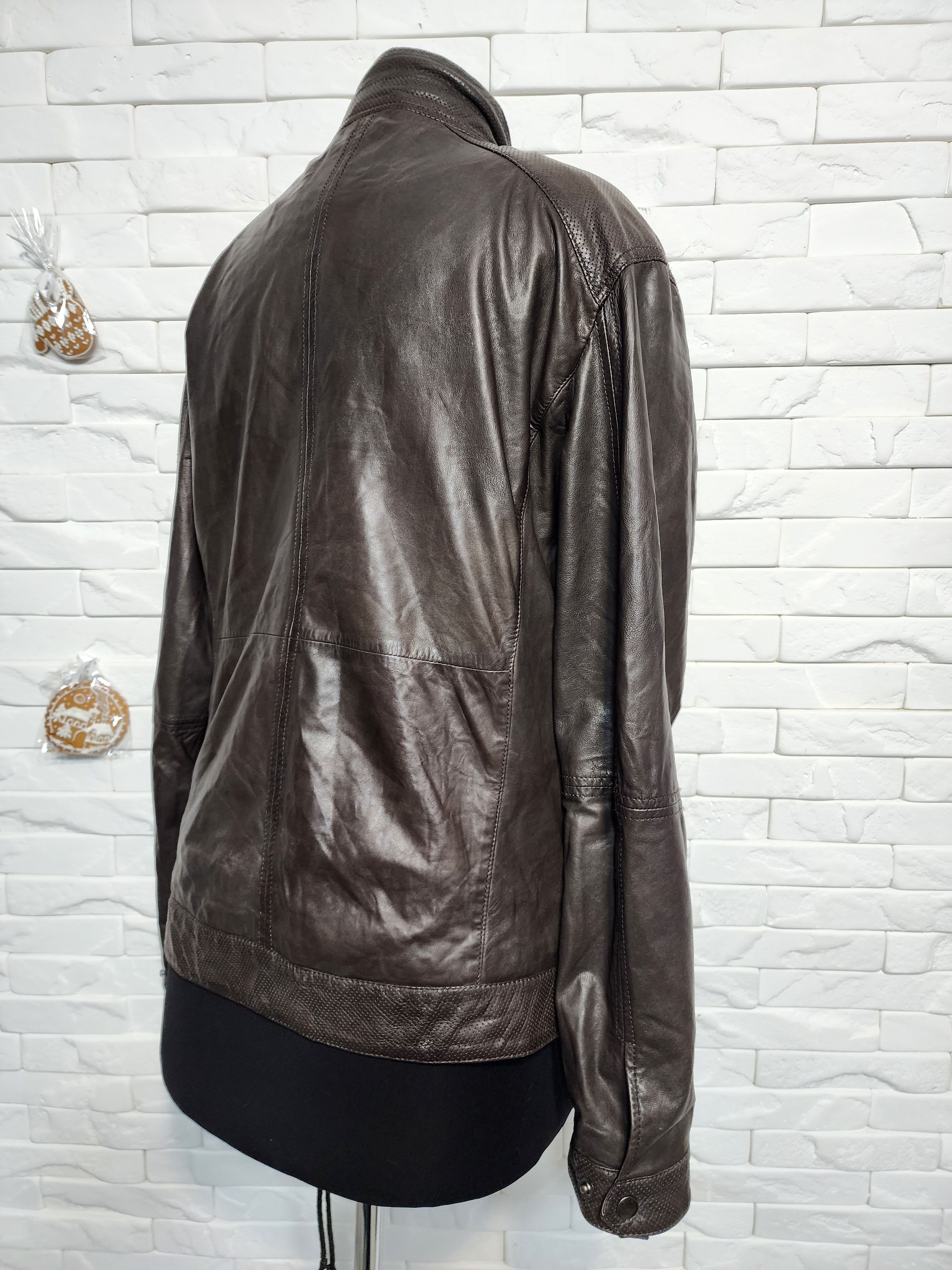 Other Brown Genuine Leather Jacket: Men's Outerwear Size US M / EU 48-50 / 2 - 5 Thumbnail
