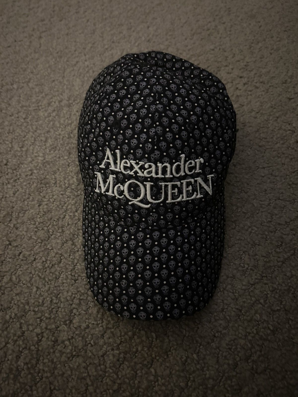 Alexander McQueen skull monogram hat