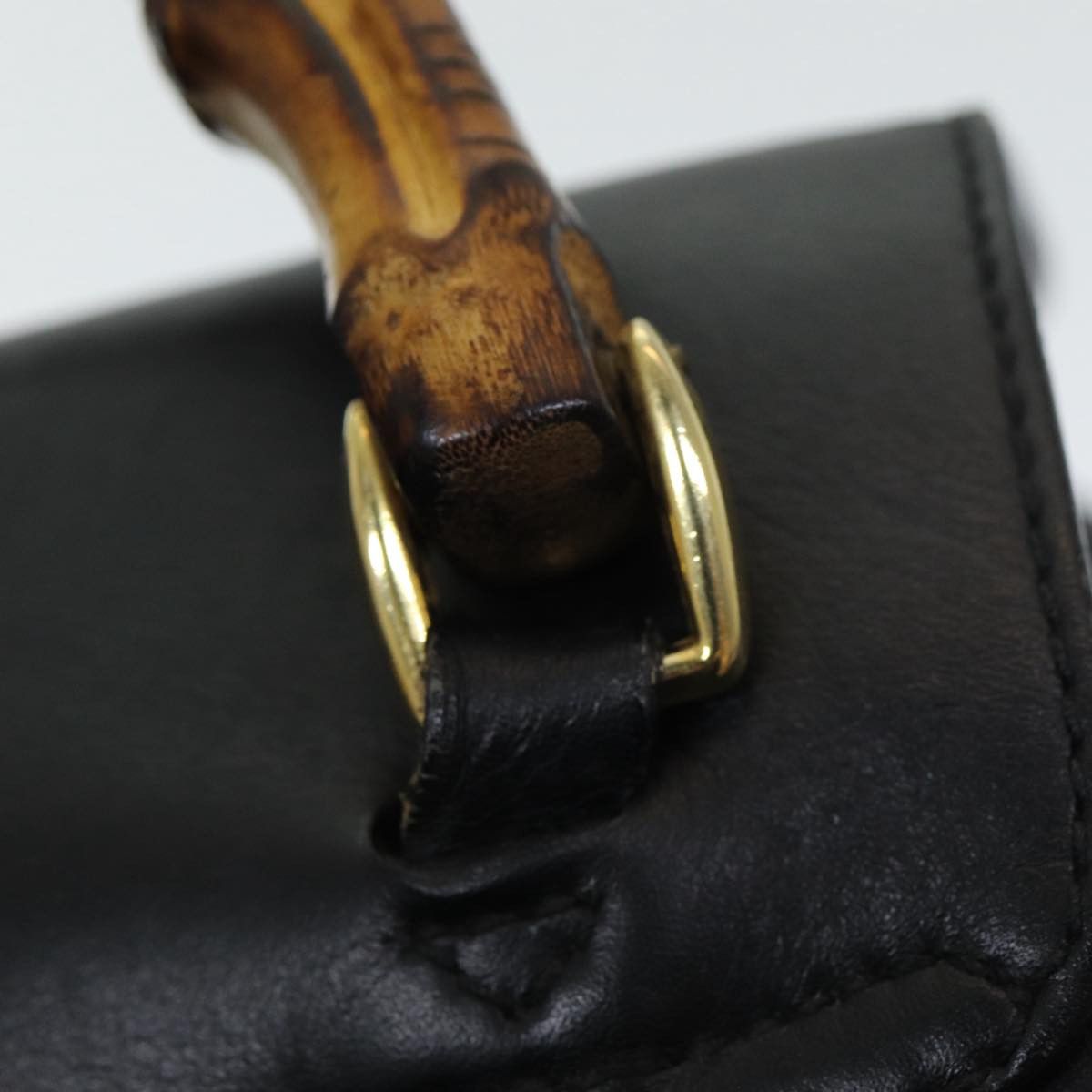 Gucci GUCCI Bamboo Backpack Leather Black Size ONE SIZE - 9 Thumbnail